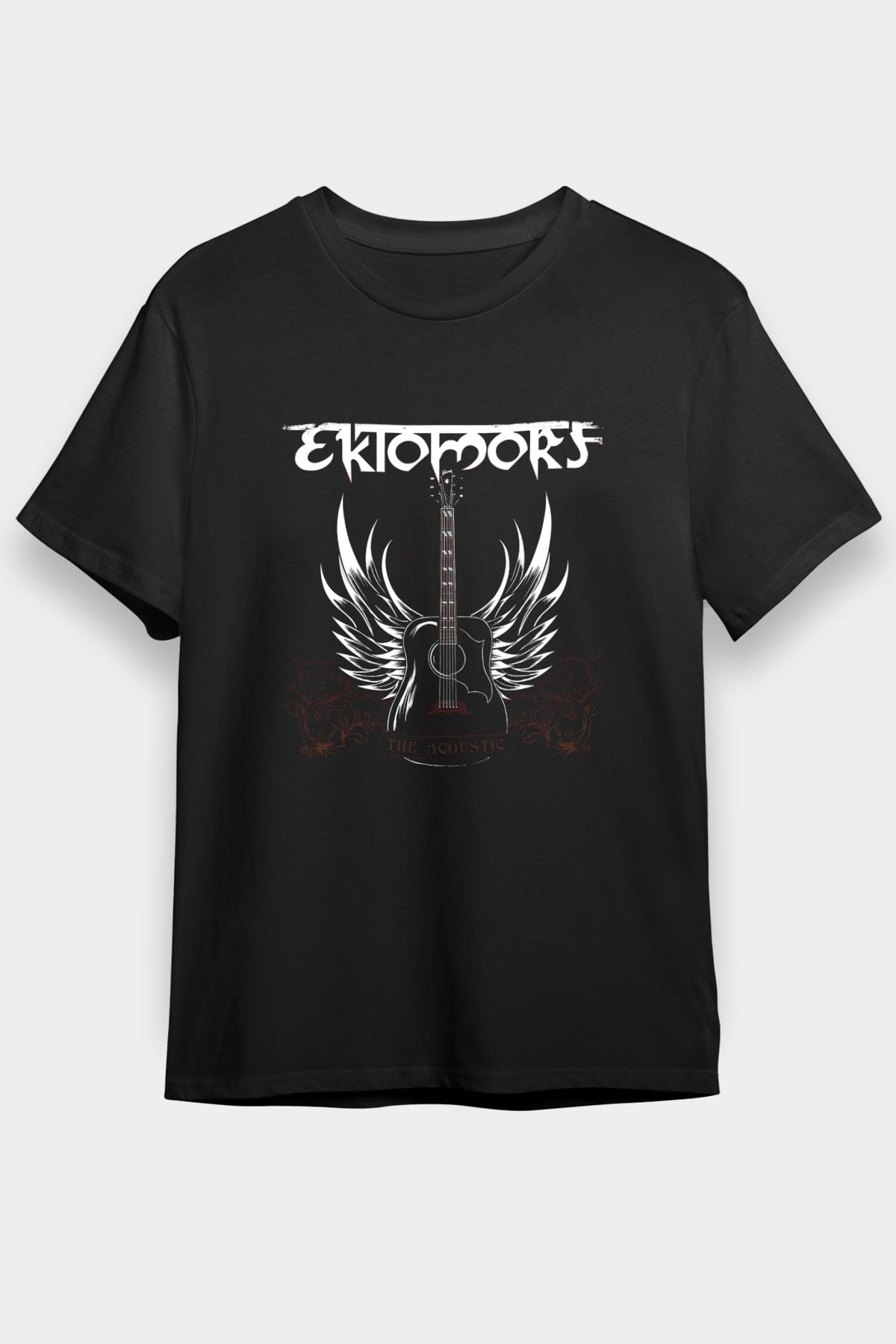 Ektomorf Baskılı Unisex Siyah Tişört
