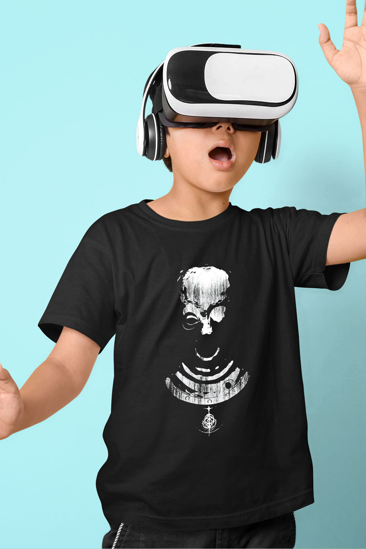 Elden Ring Baskılı Unisex Siyah Çocuk Tişört - Tshirt