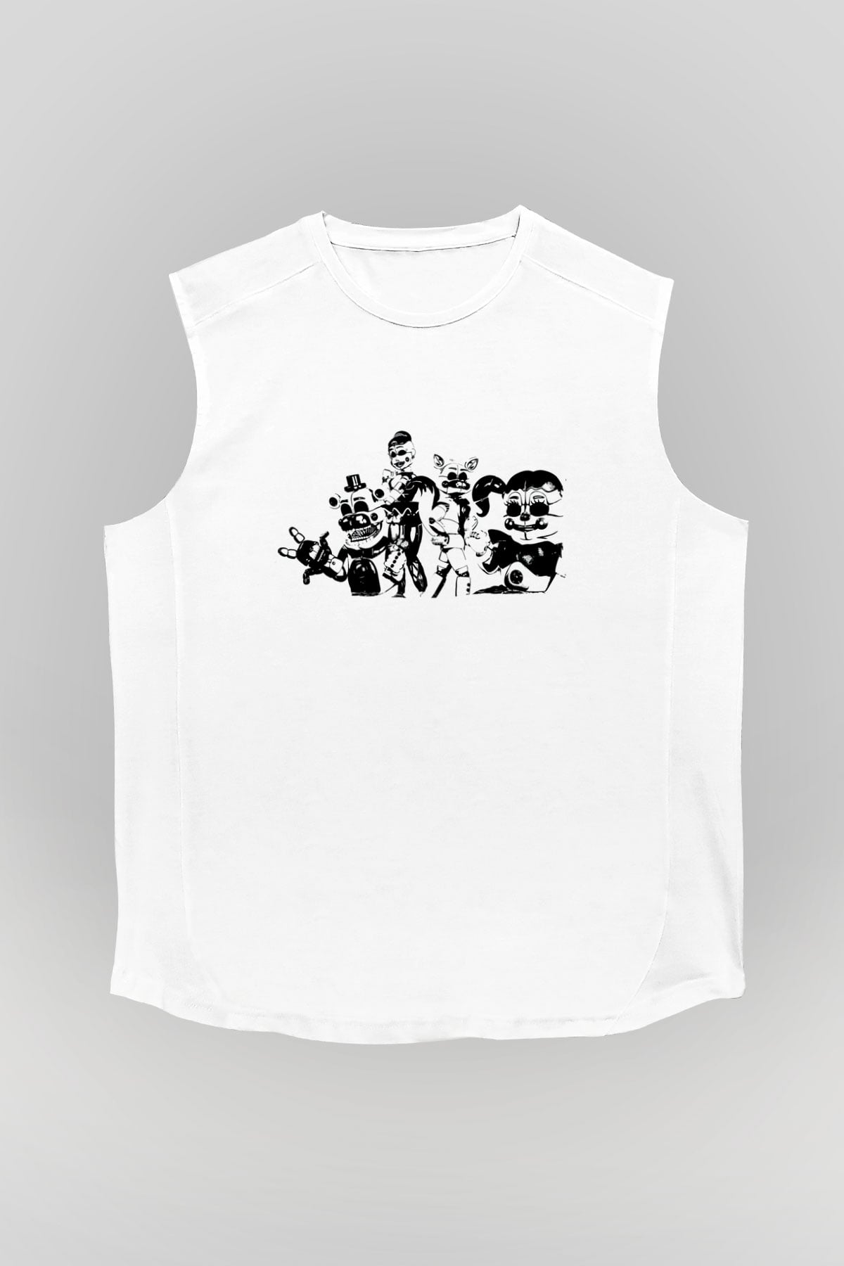 Elden Ring Baskılı Unisex Siyah Kolsuz Tişört - Tshirt