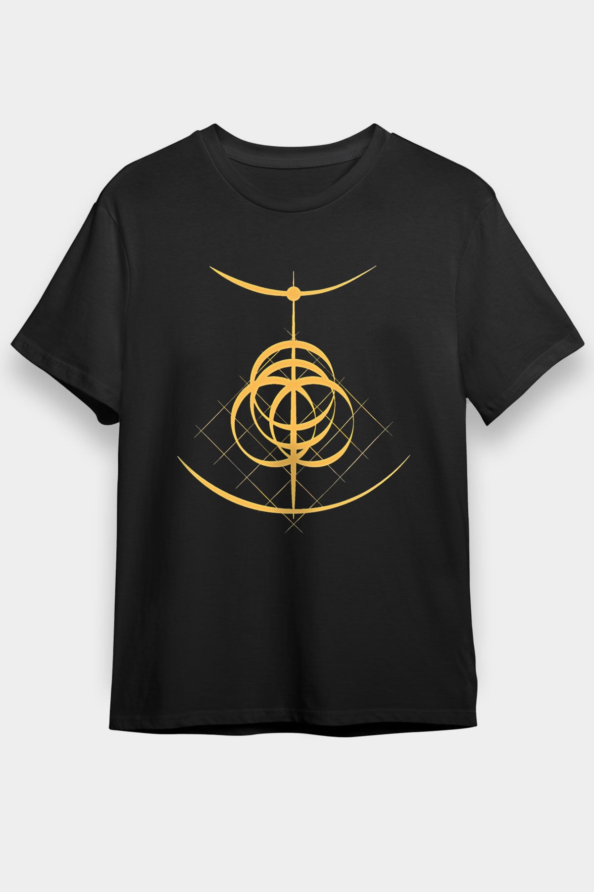 Elden Ring Baskılı Unisex Siyah Tişört - Tshirt
