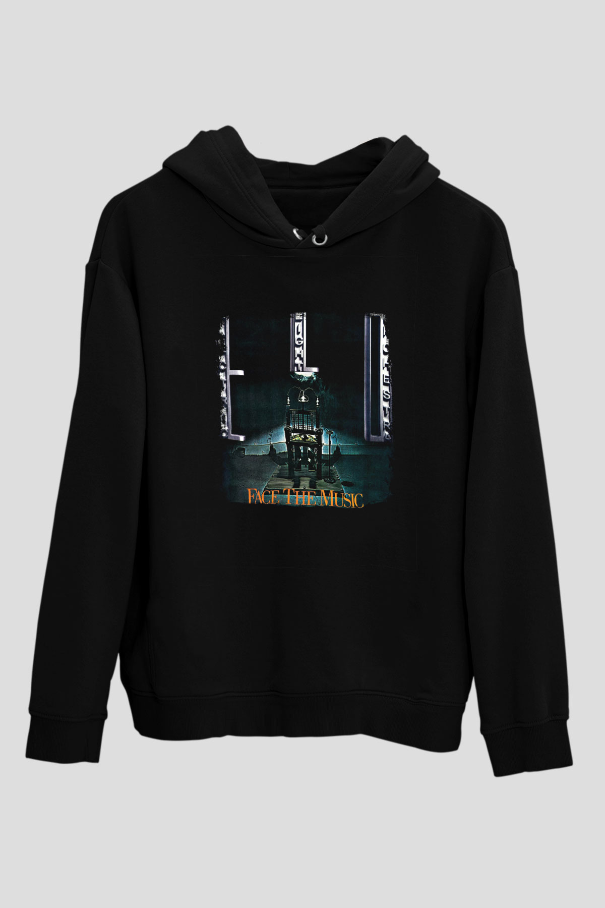 Electric Light Orchestra Baskılı Unisex Siyah Hoodie