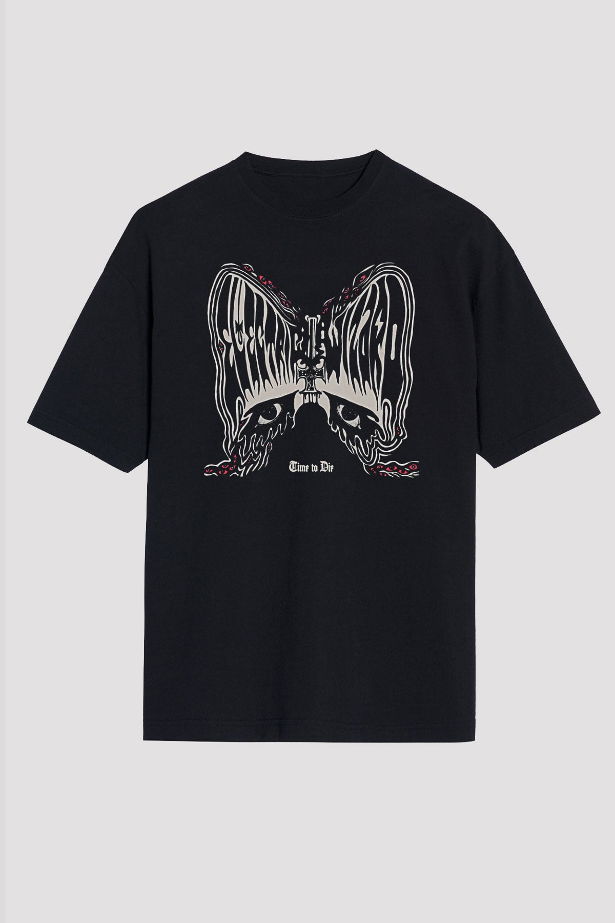 Electric Wizard Baskılı Unisex Siyah Oversize Tişört - Tshirt