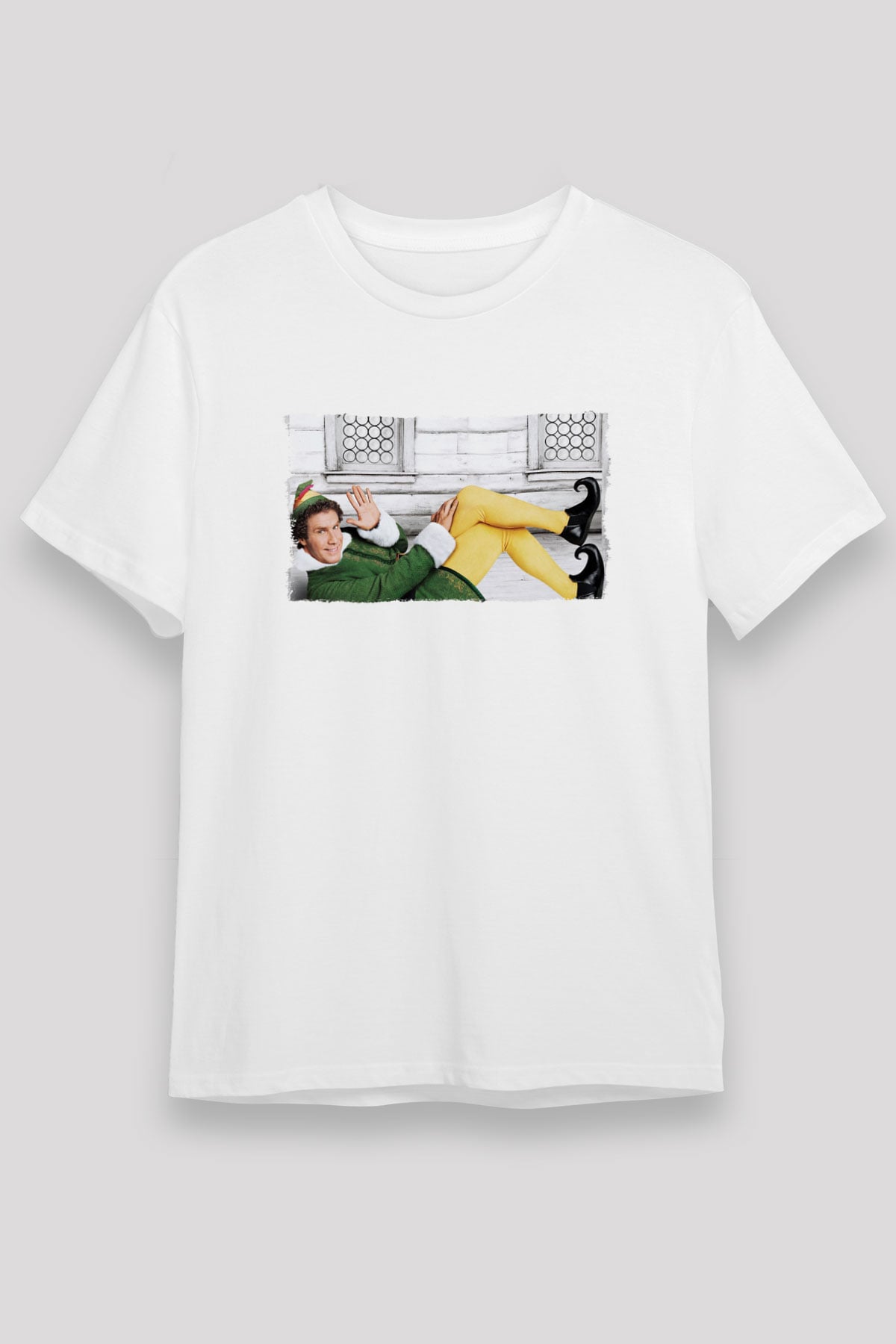 Elf Beyaz Unisex Tişört T-Shirt