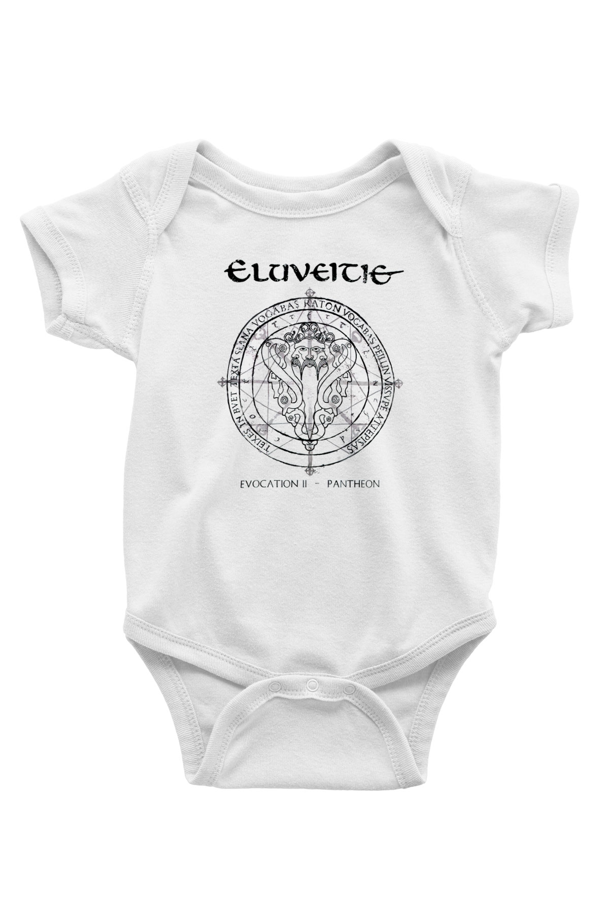 Eluveitie Baskılı Beyaz Unisex Bebek Body - Zıbın