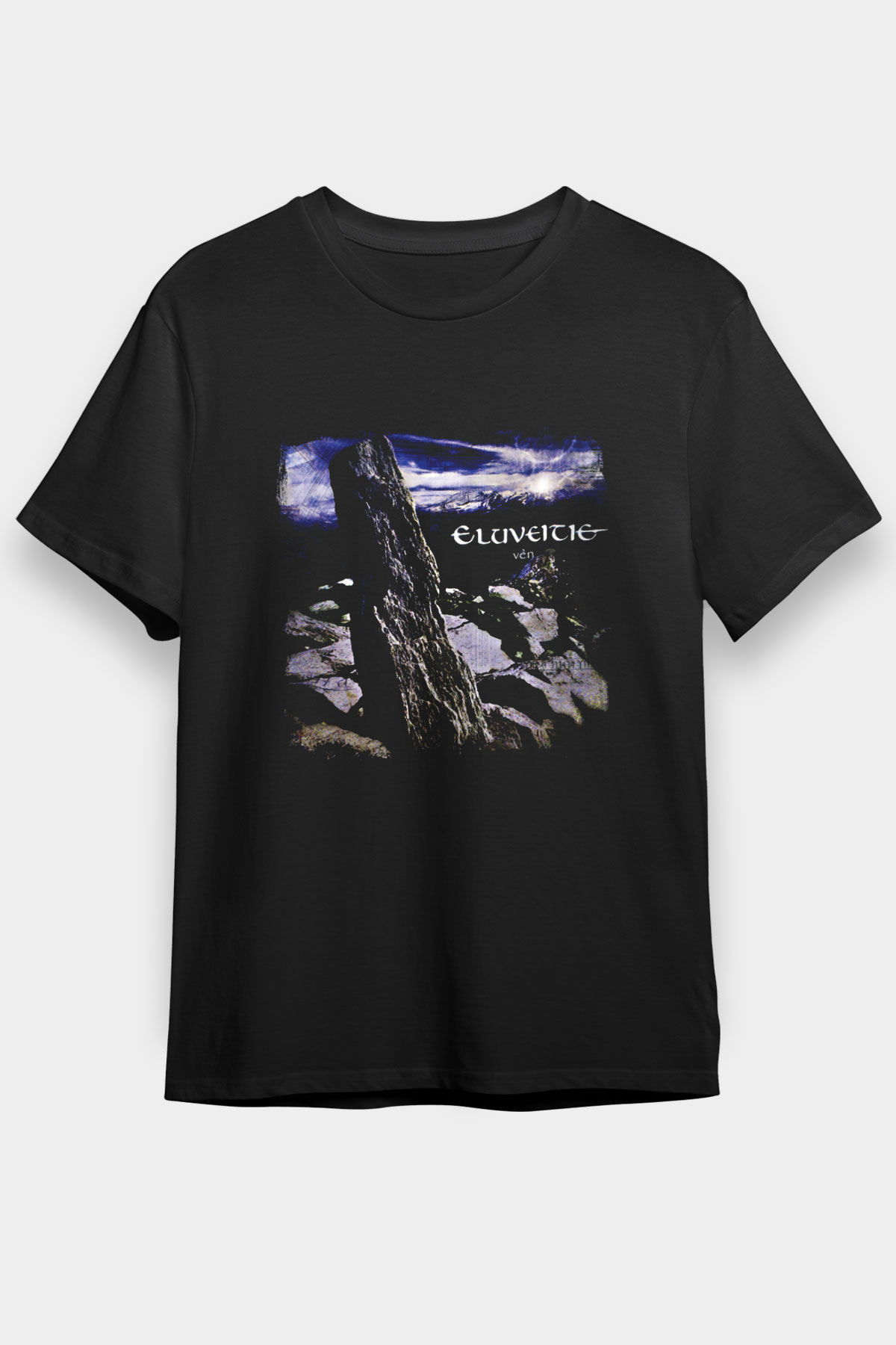 Eluveitie Baskılı Unisex Siyah Tişört