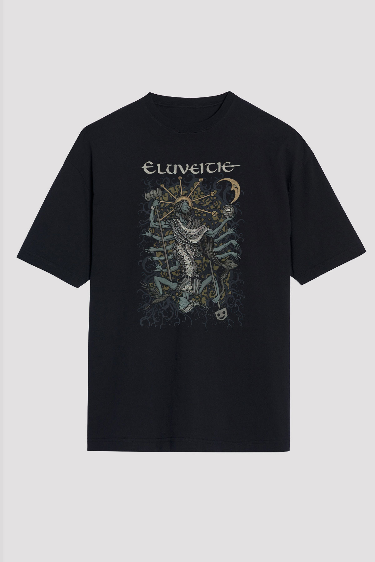 Eluveitie Siyah Unisex Oversize Tişört T-Shirt