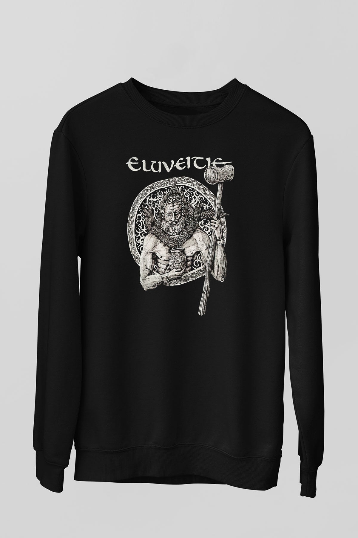 Eluveitie Siyah Unisex Sweatshirt