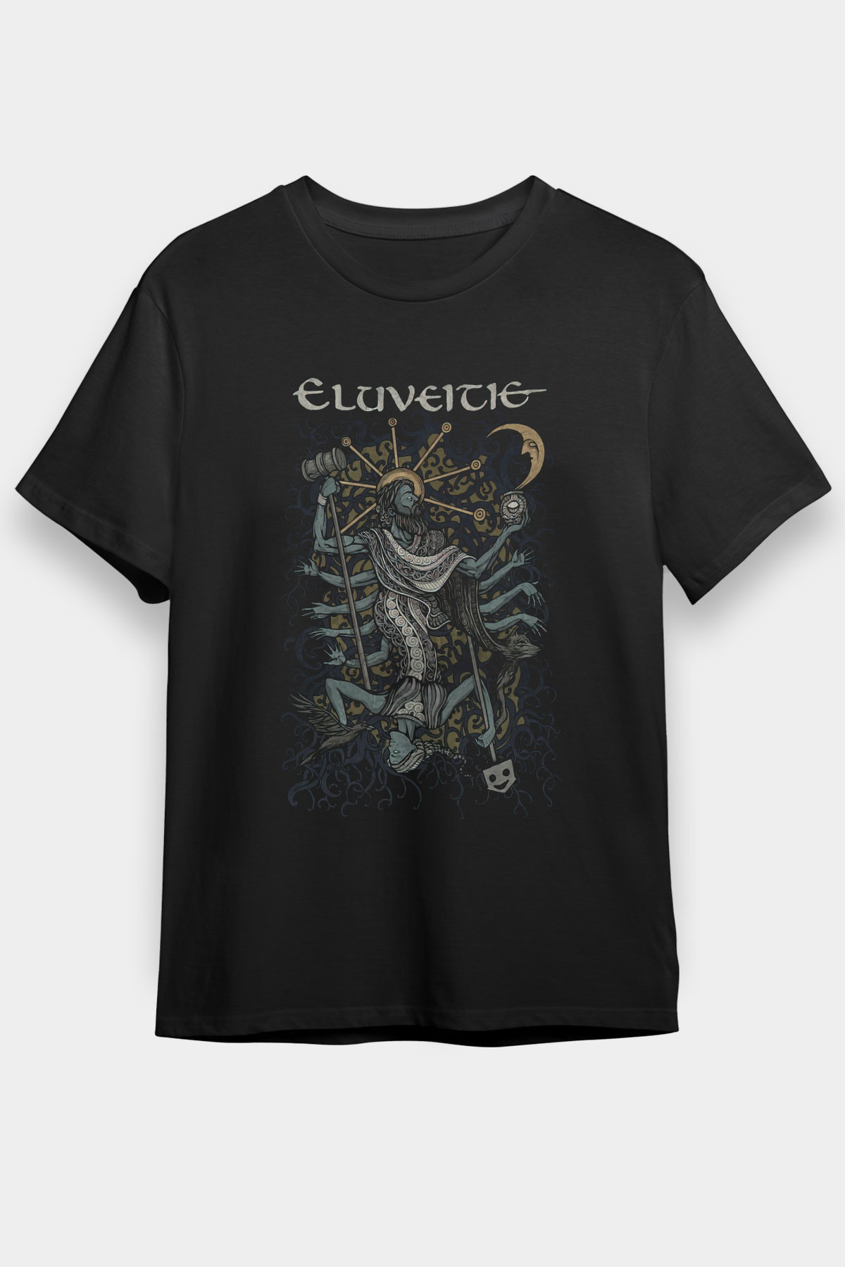 Eluveitie Siyah Unisex Tişört T-Shirt - TişörtFabrikası