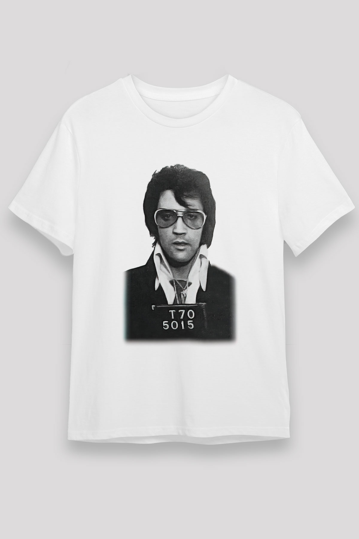 Elvis Presley Beyaz Unisex Tişört T-Shirt - TişörtFabrikası