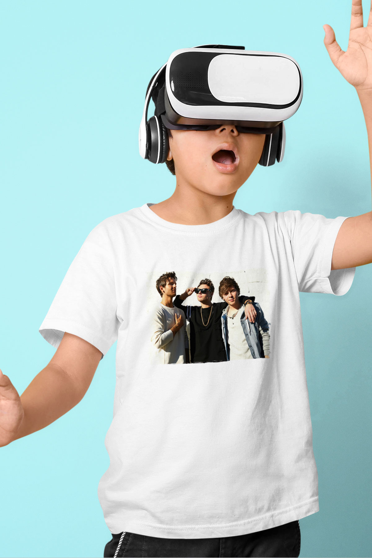 Emblem3 Beyaz Unisex Çocuk Tişört