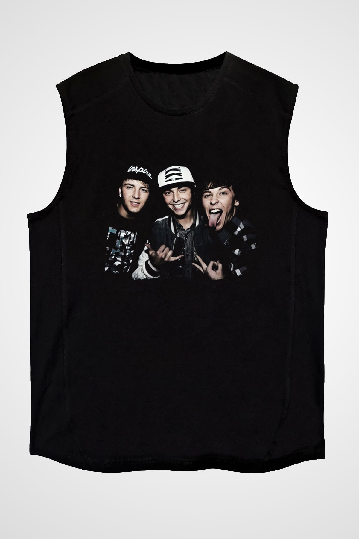 Emblem3 Siyah Unisex Kolsuz Tişört