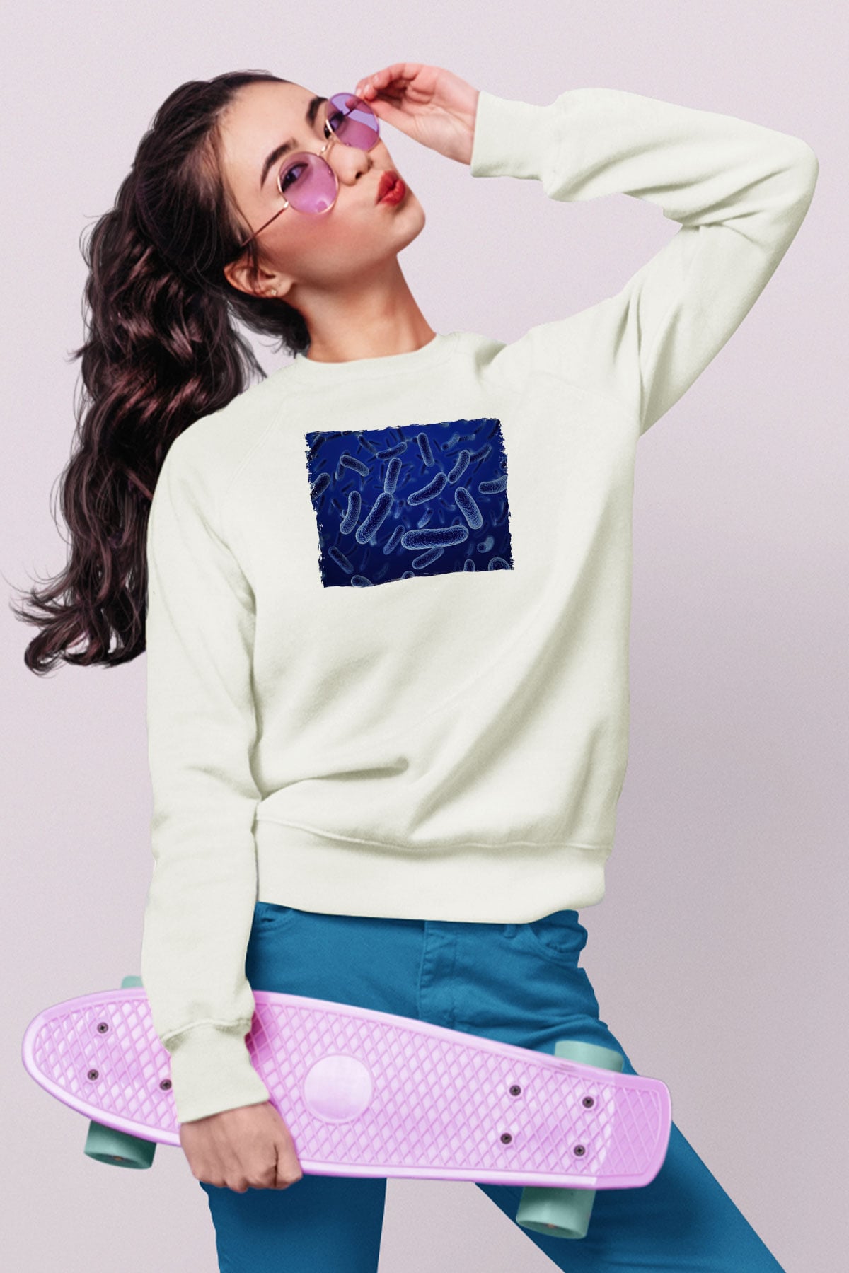 Embriyolog Beyaz Unisex Sweatshirt