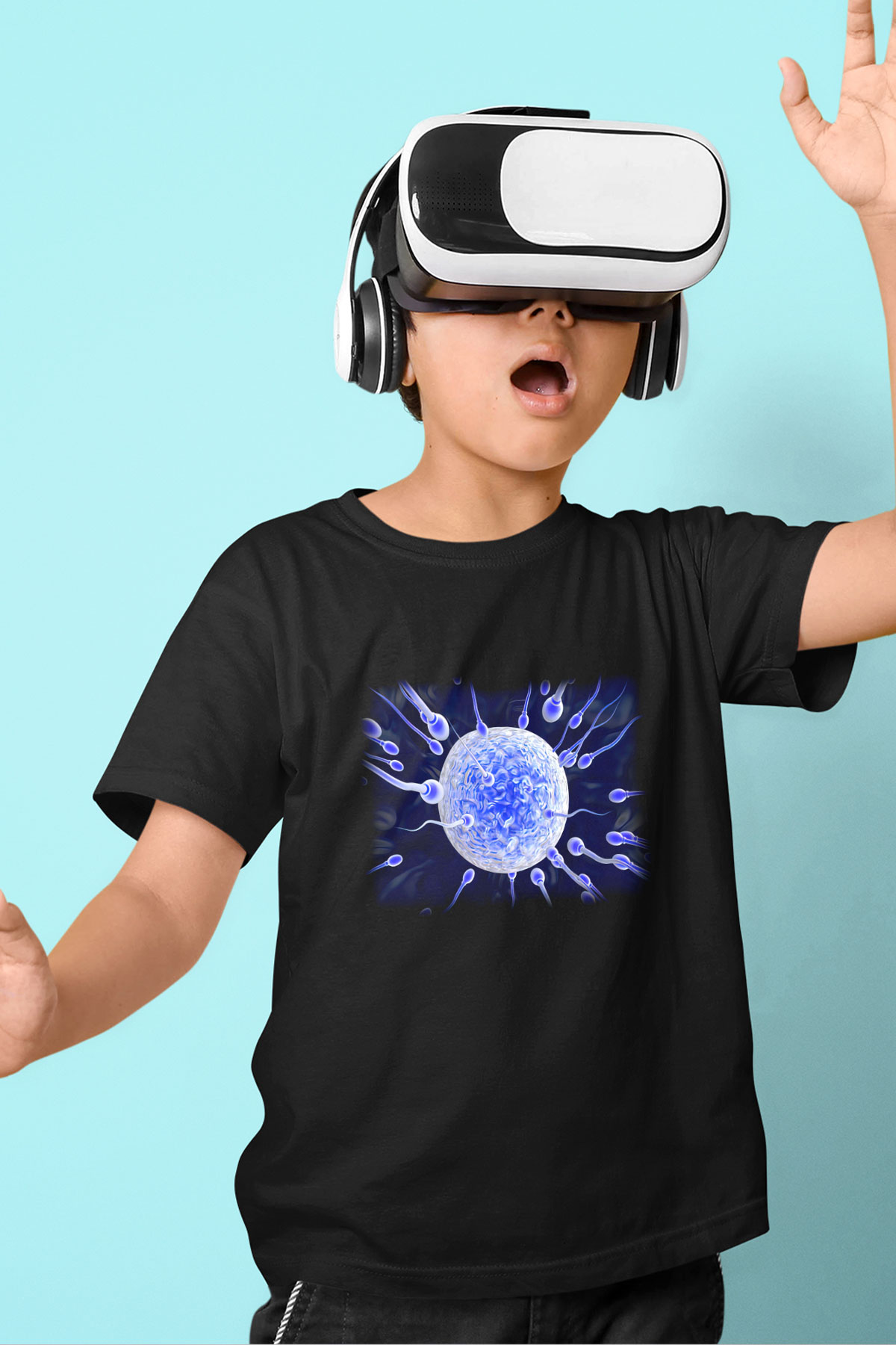 Embriyolog Siyah Unisex Çocuk Tişört