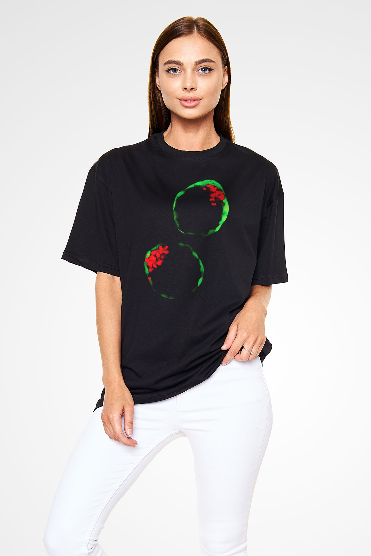 Embriyolog Siyah Unisex Oversize Tişört T-Shirt