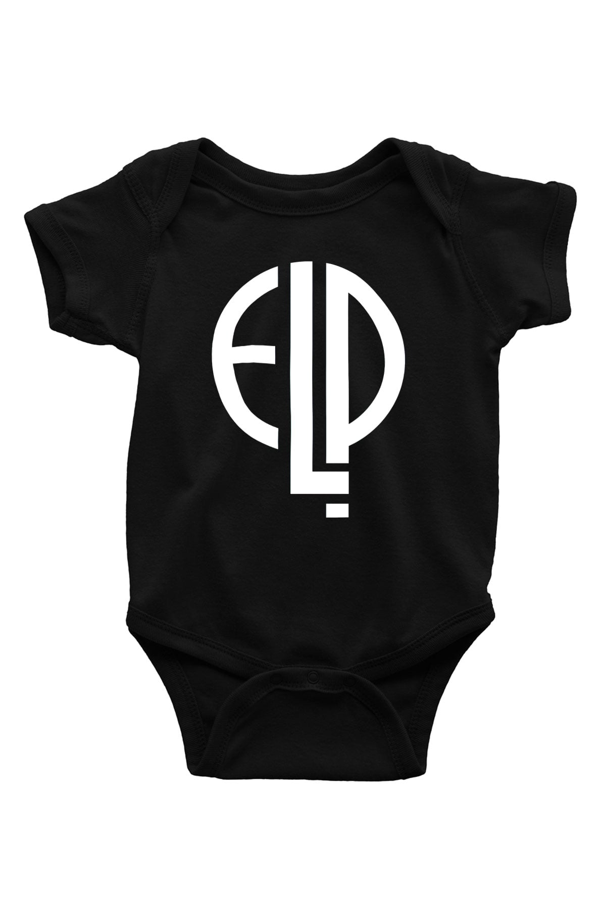Emerson, Lake and Palmer Baskılı Siyah Bebek Body - Zıbın
