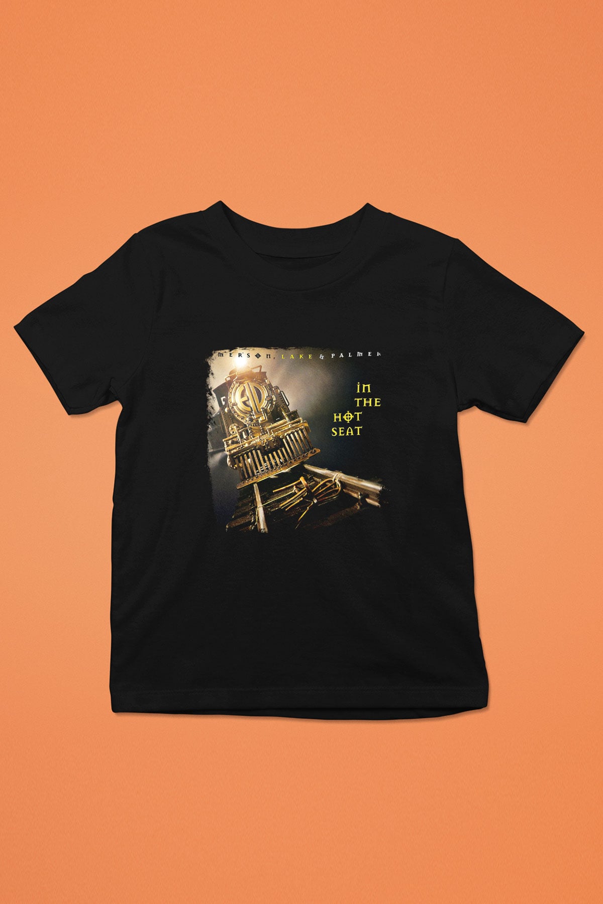 Emerson,Lake and Palmer Baskılı Unisex Siyah Çocuk Tişört