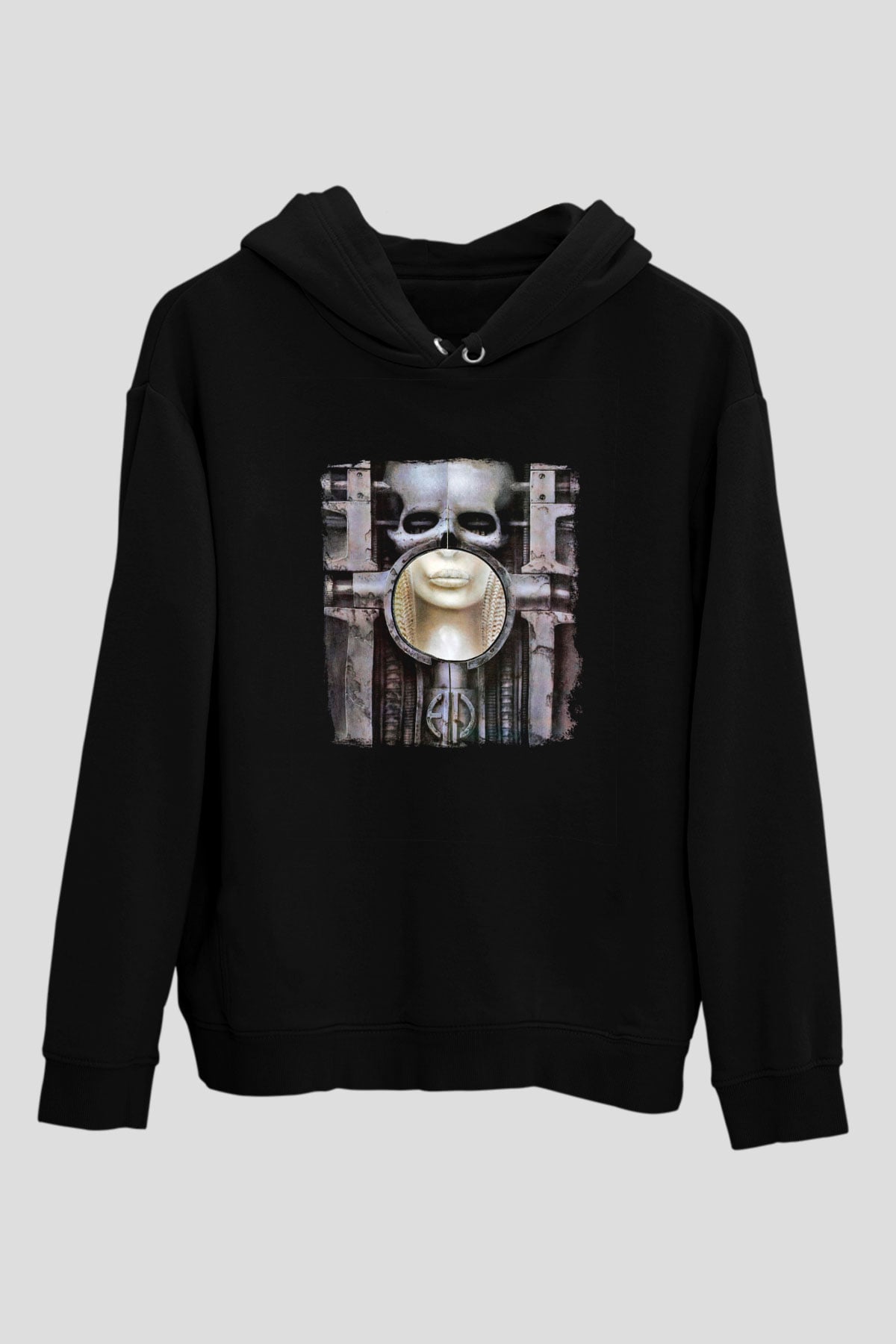 Emerson,Lake and Palmer Baskılı Unisex Siyah Hoodie