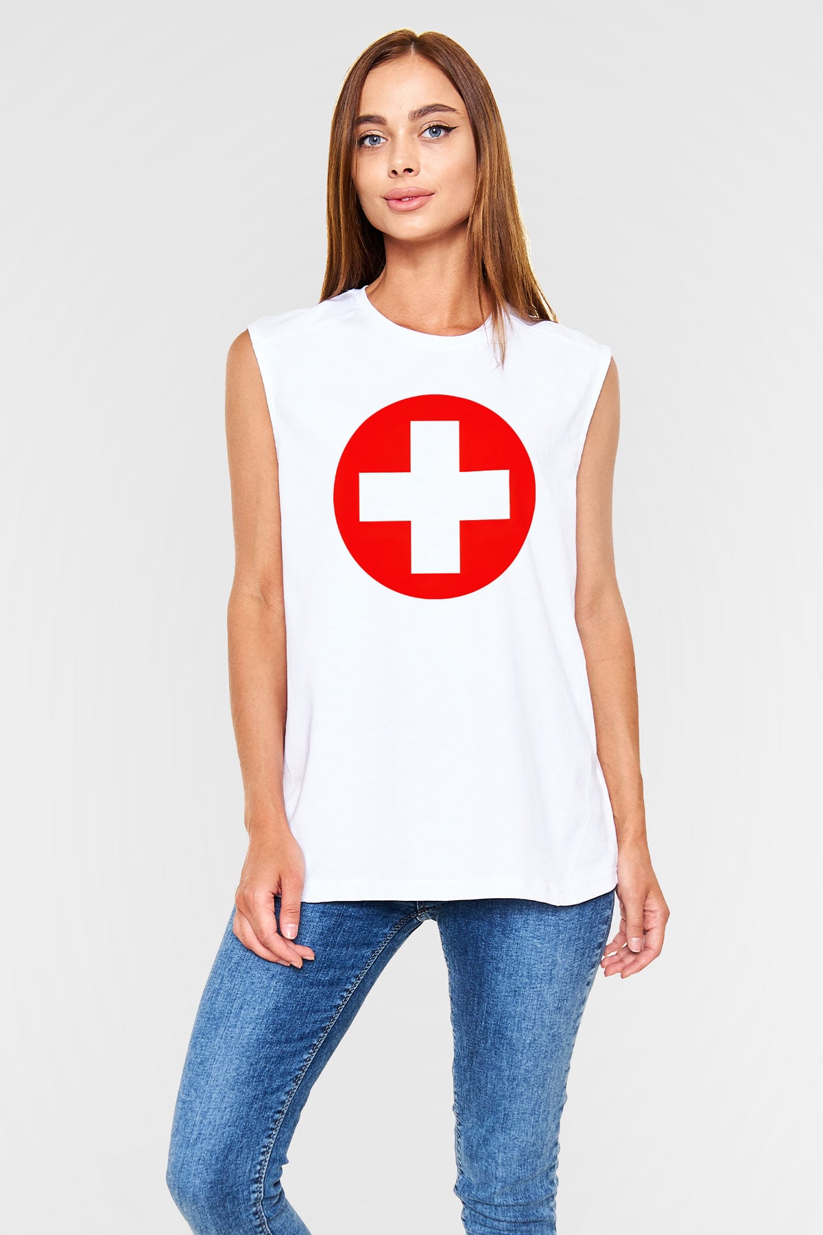 Eminem Beyaz Unisex Kolsuz Tişört