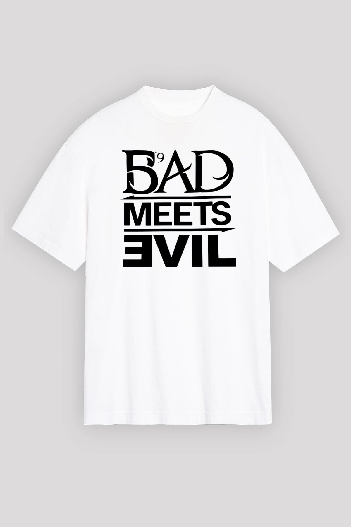 Eminem Beyaz Unisex Oversize Tişört T-Shirt