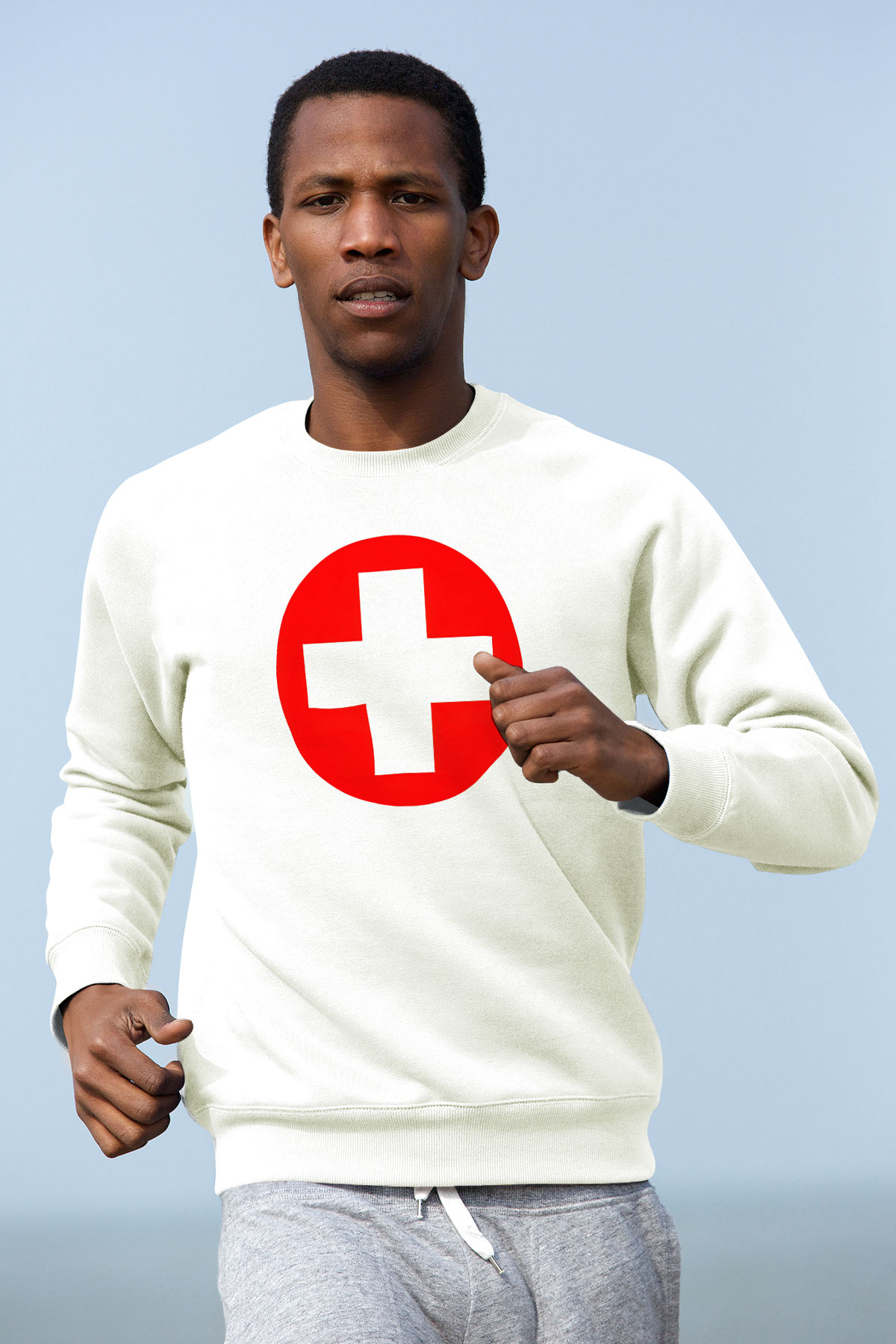 Eminem Beyaz Unisex Sweatshirt
