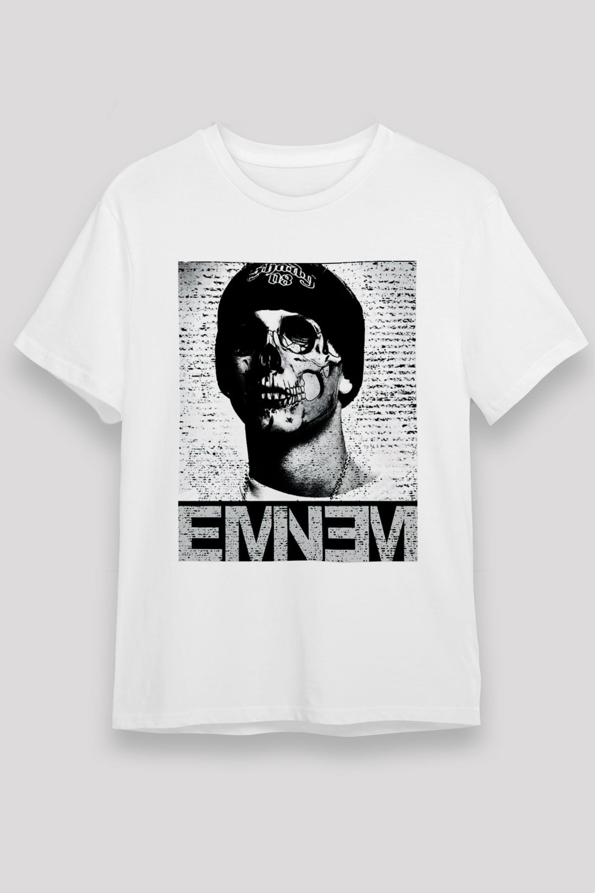 Eminem Beyaz Unisex Tişört T-Shirt - TişörtFabrikası