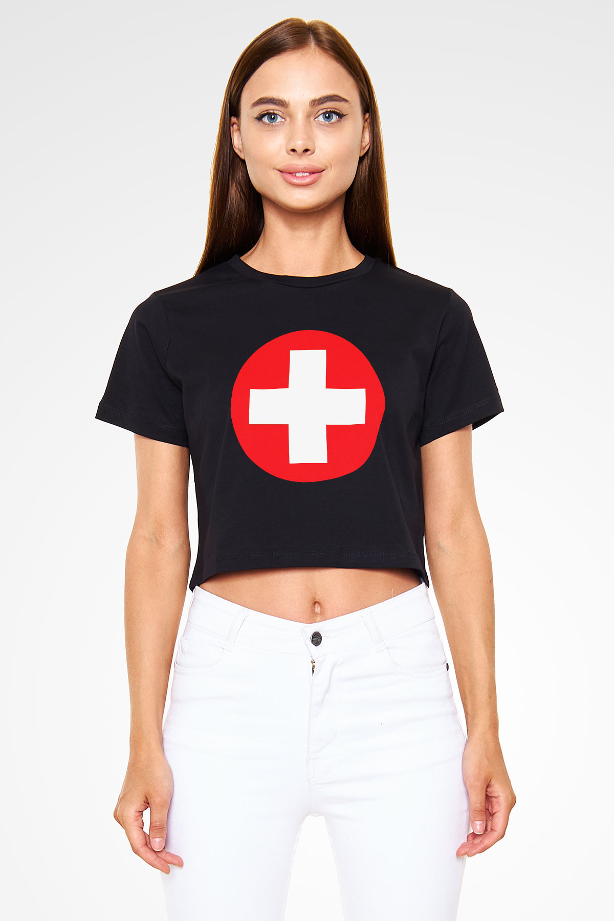 Eminem Siyah Crop Top Tişört