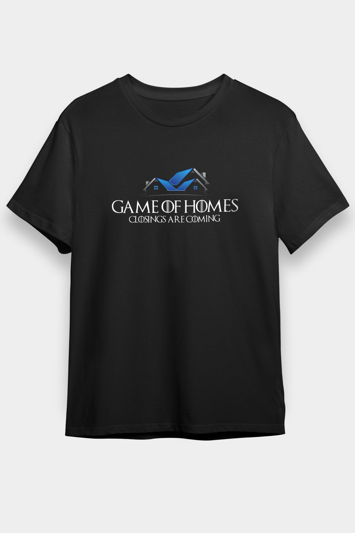 Emlakçı Siyah Unisex Tişört T-Shirt - TişörtFabrikası