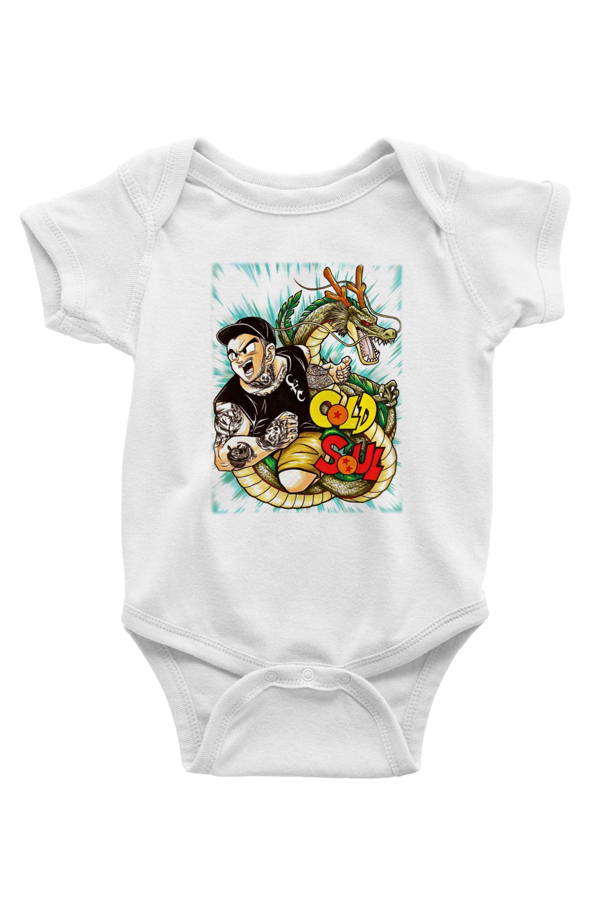 Emmure Baskılı Beyaz Unisex Bebek Body - Zıbın