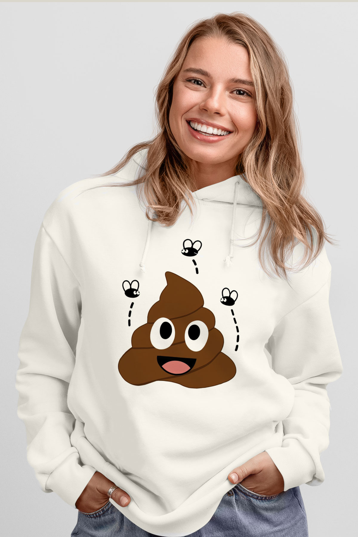 EmojiBeyaz  Unisex Hoodie