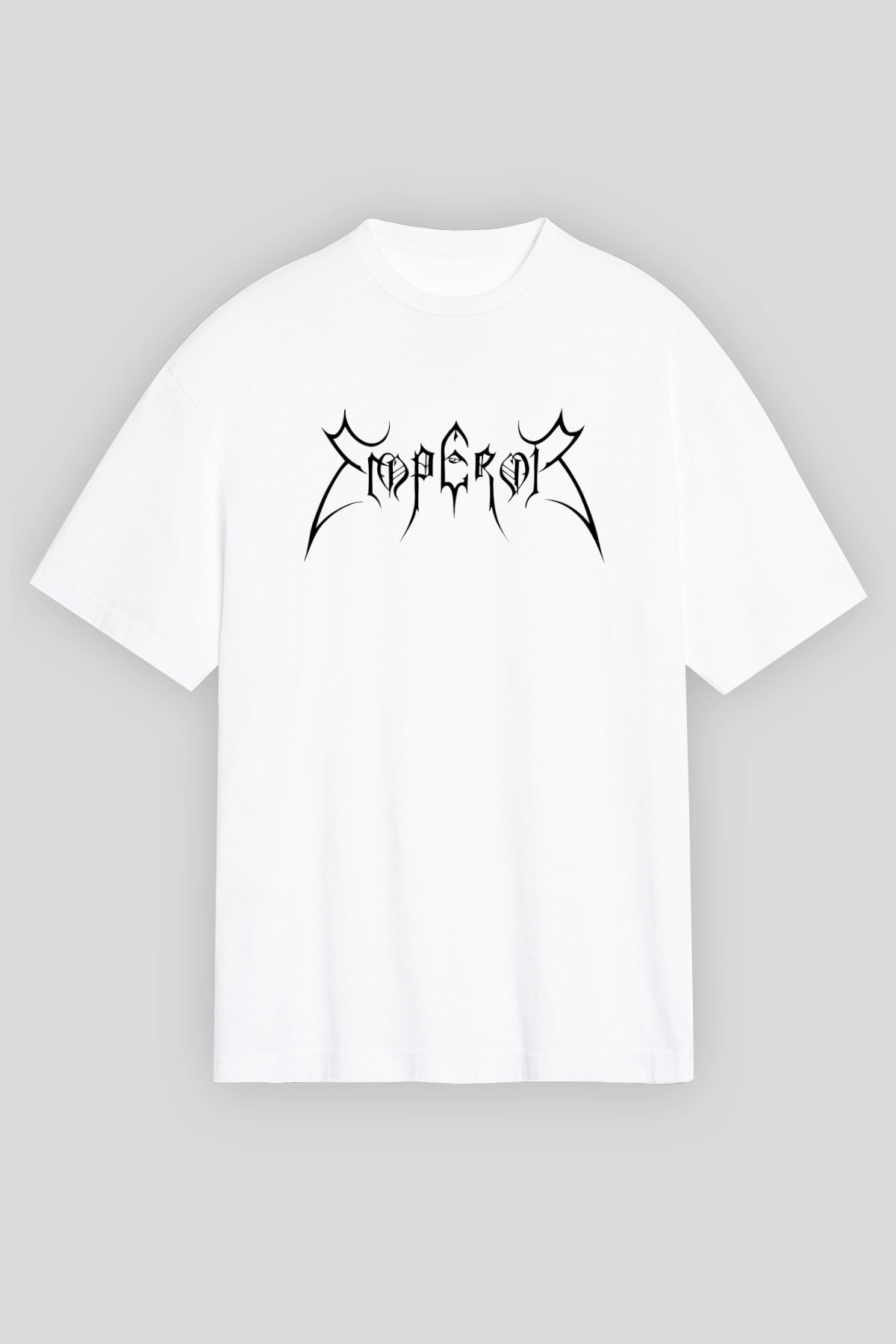Emperor Beyaz Unisex Oversize Tişört T-Shirt