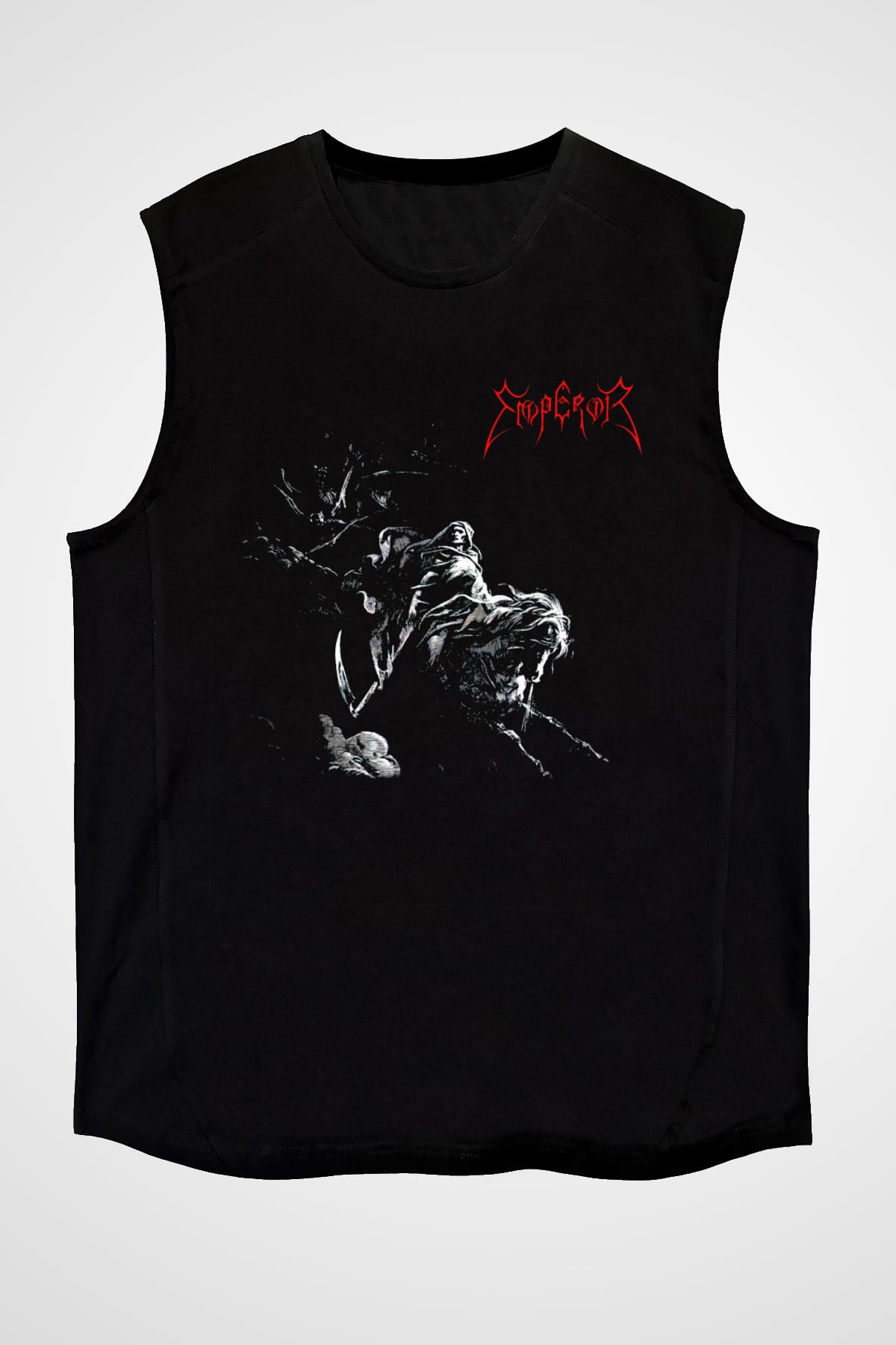 Emperor Siyah Unisex Kolsuz Tişört
