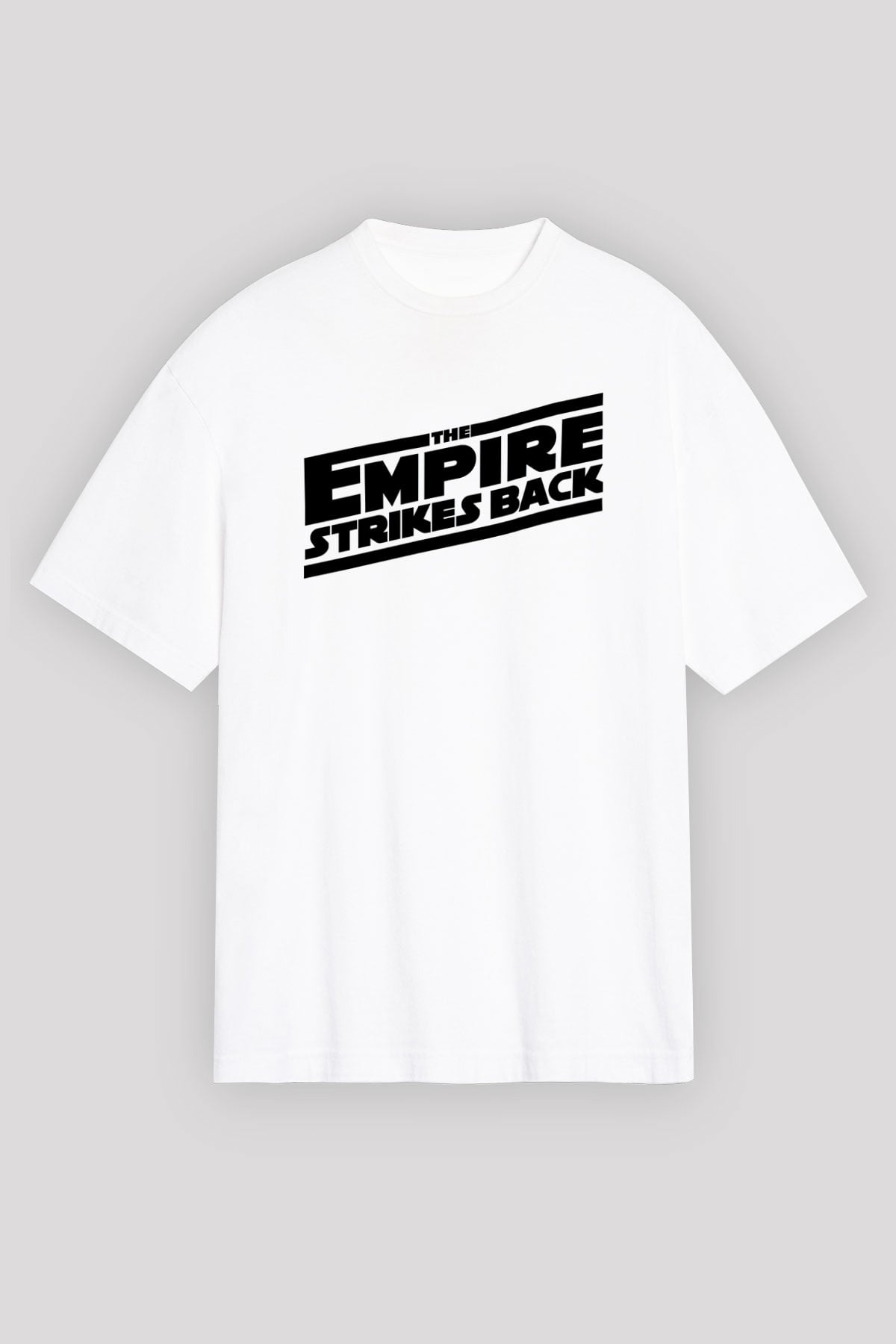 Empire Strikes Back Beyaz Unisex Oversize Tişört