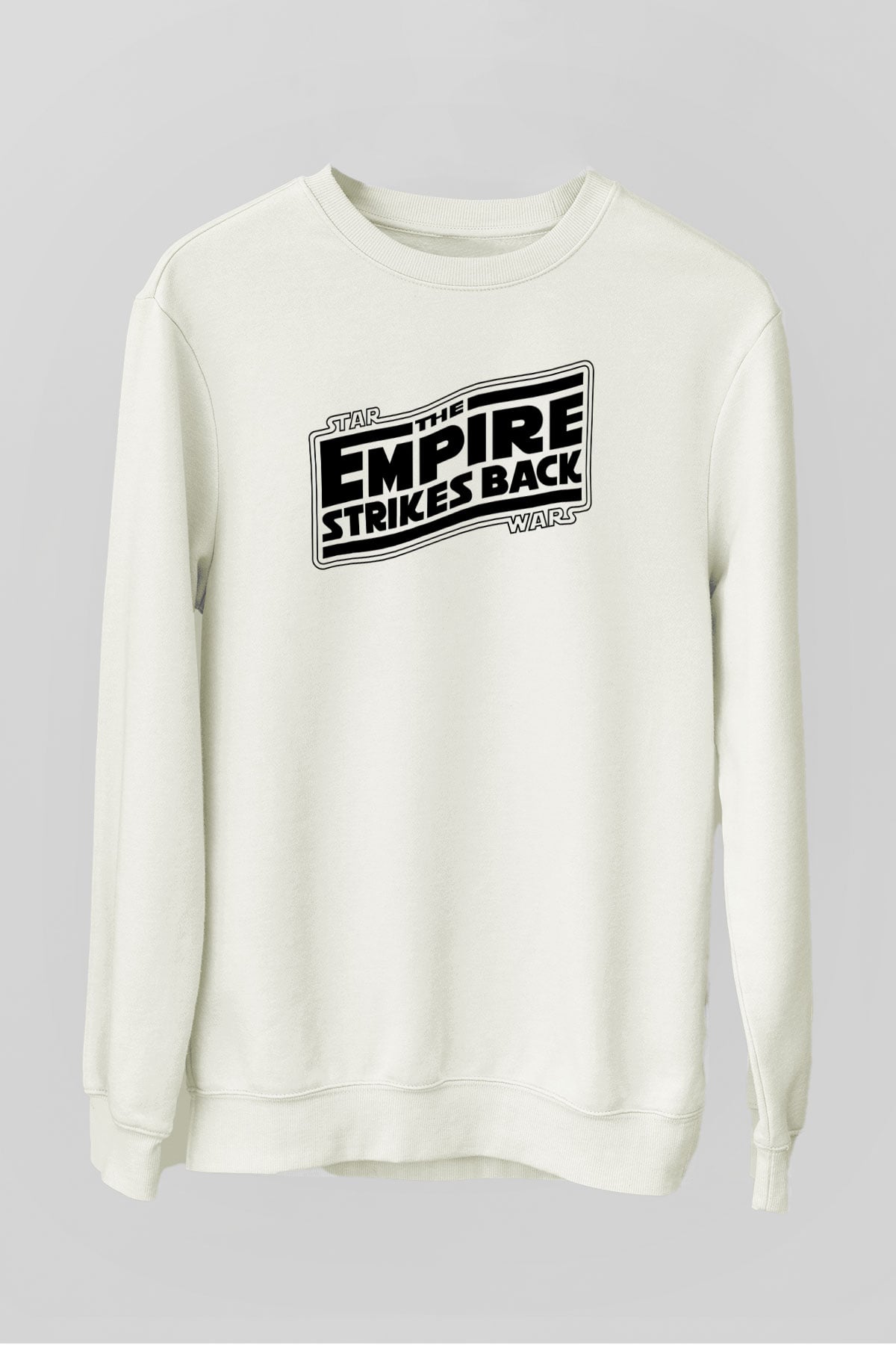 Empire Strikes Back Beyaz Unisex  Sweatshirt