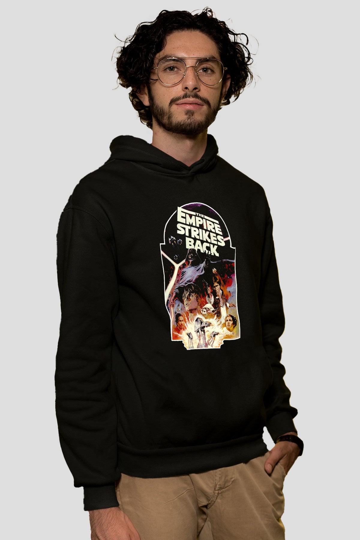 Empire Strikes Back Siyah Unisex Hoodie