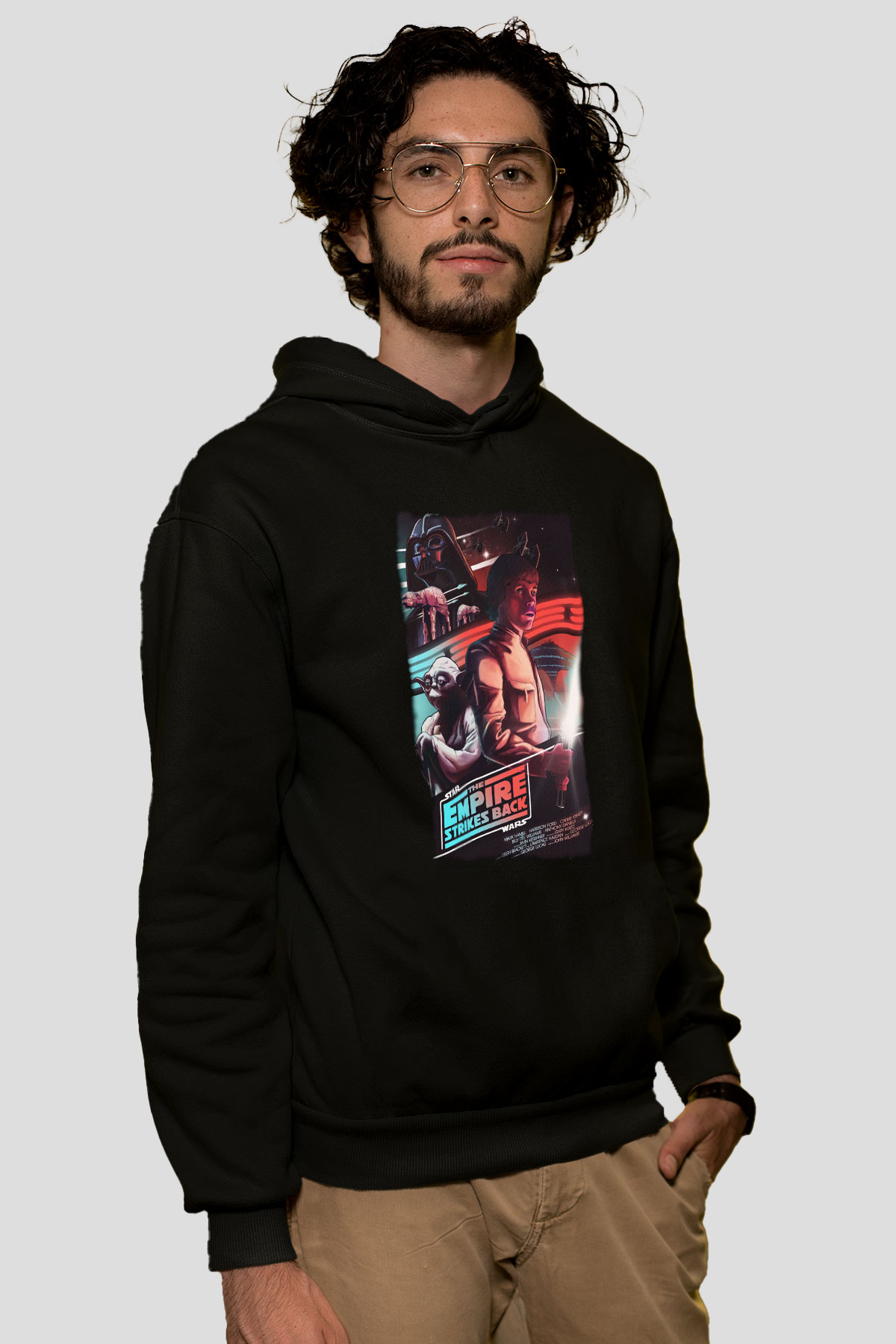 Empire Strikes Back Siyah Unisex Hoodie
