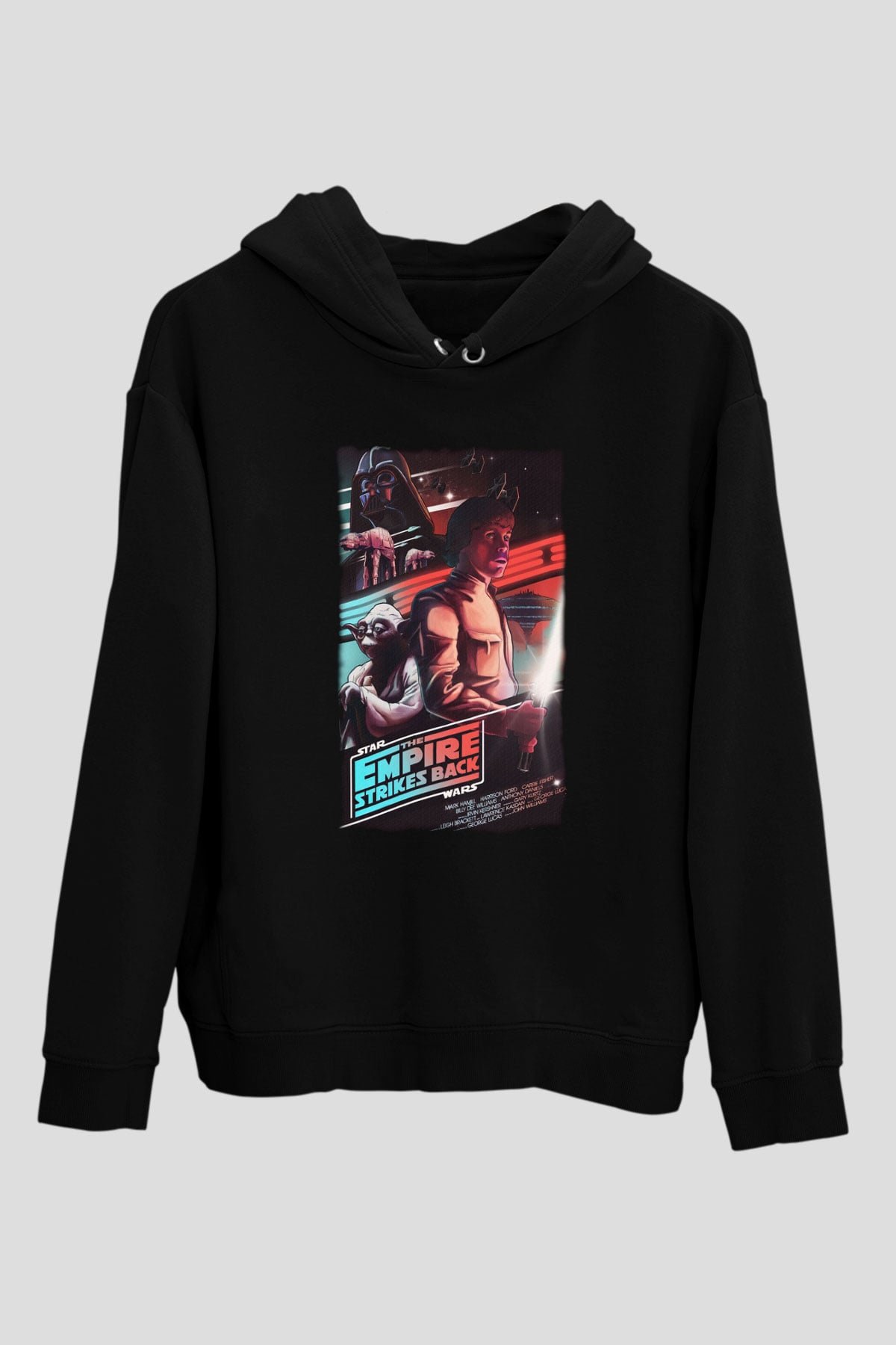 Empire Strikes Back Siyah Unisex Hoodie