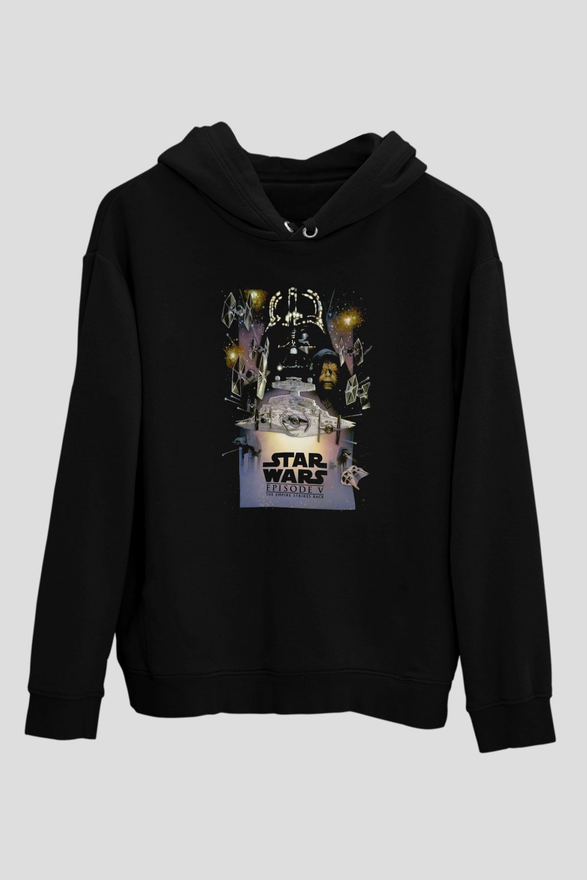 Empire Strikes Back Siyah Unisex Hoodie