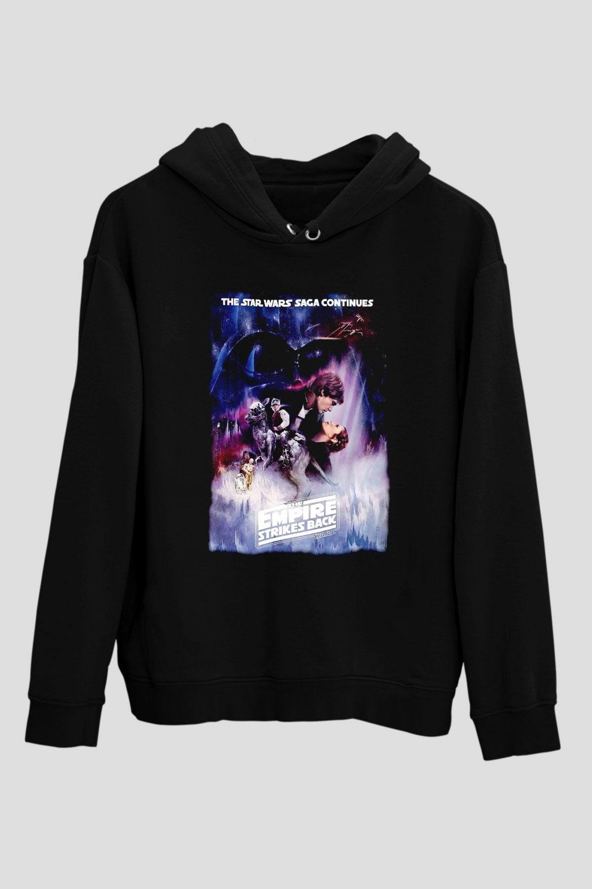 Empire Strikes Back Siyah Unisex Hoodie