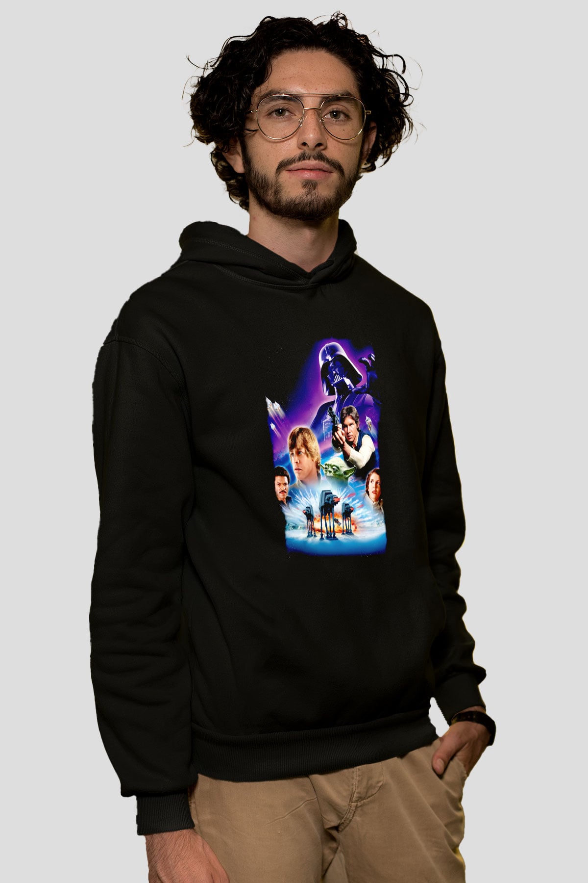 Empire Strikes Back Siyah Unisex Hoodie
