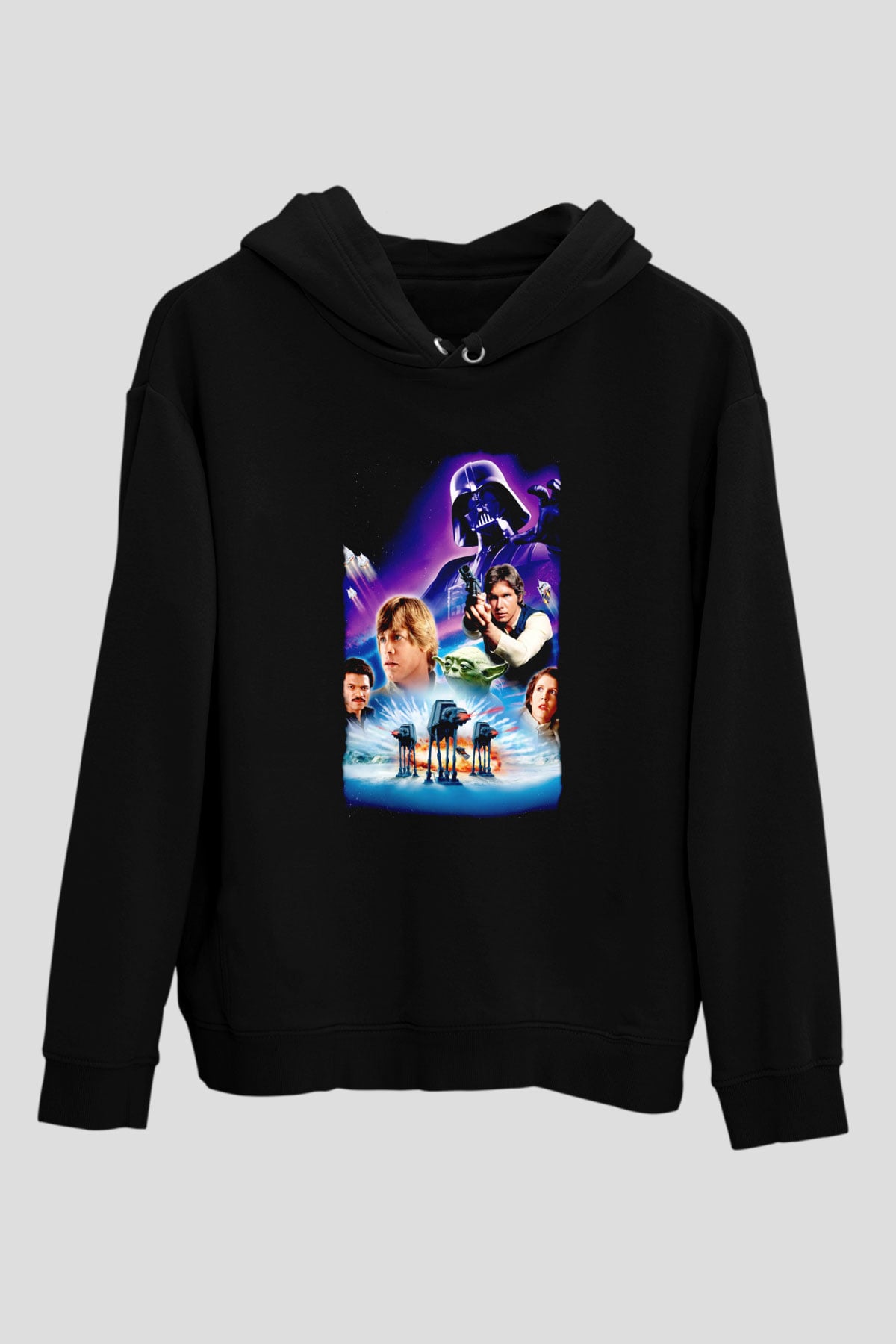 Empire Strikes Back Siyah Unisex Hoodie
