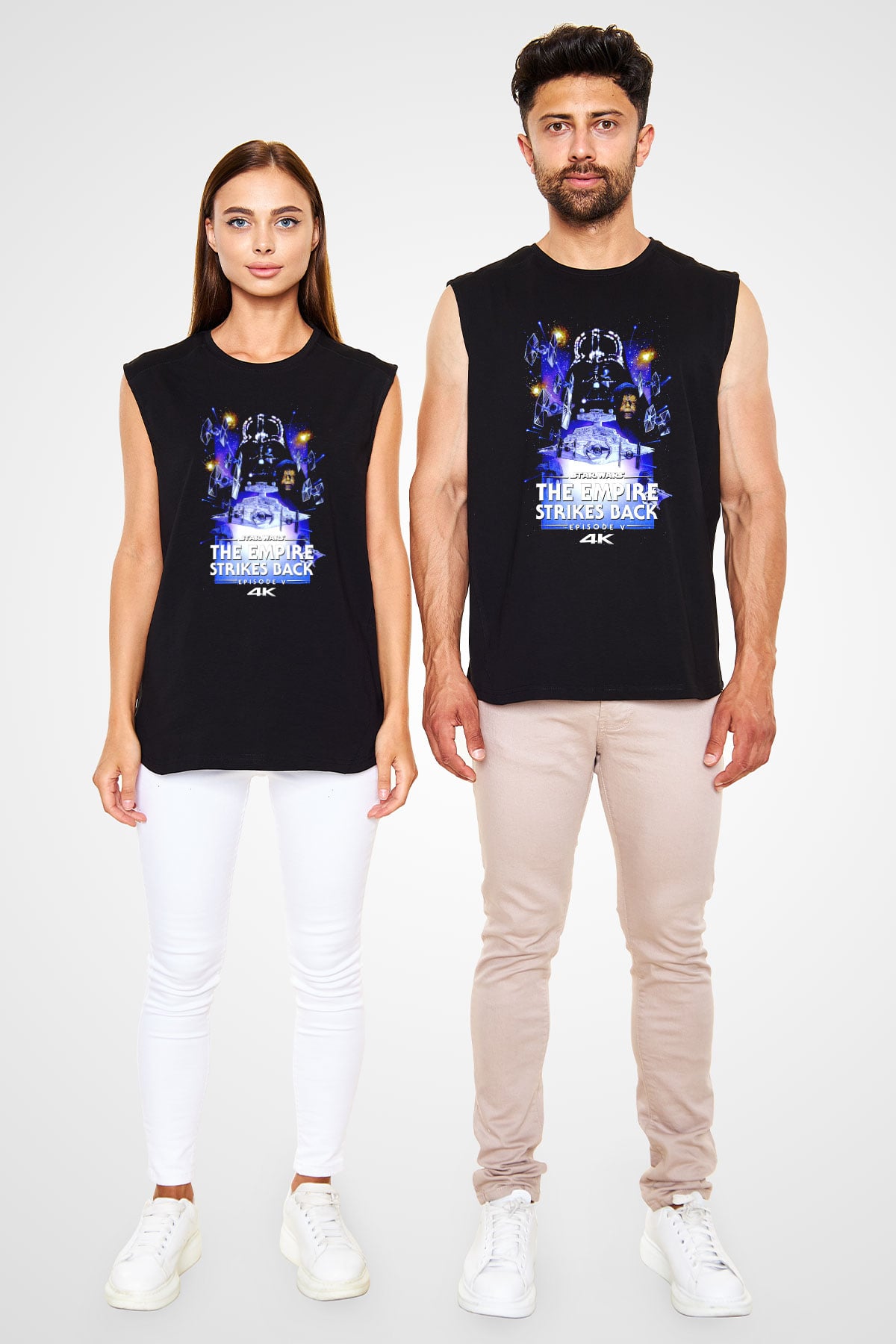 Empire Strikes Back Siyah Unisex  Kolsuz Tişört