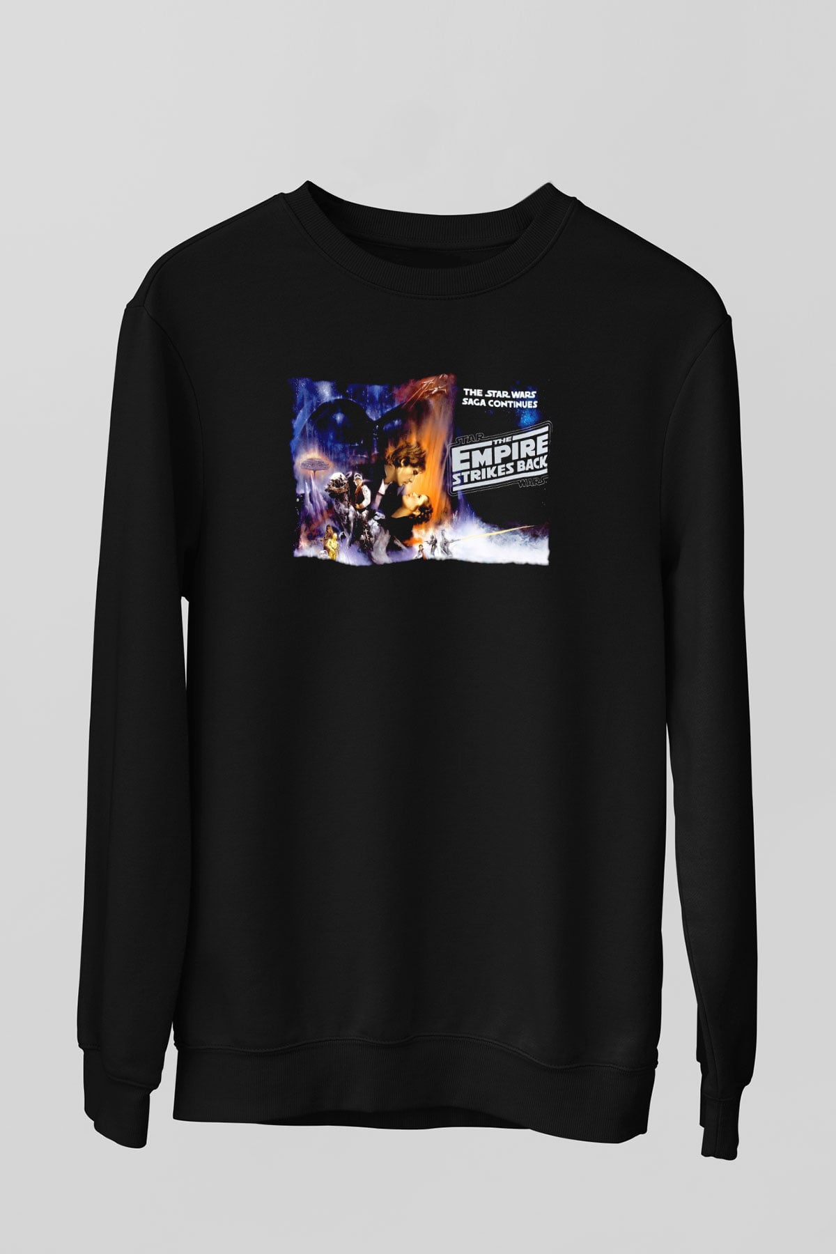 Empire Strikes Back Siyah Unisex  Sweatshirt