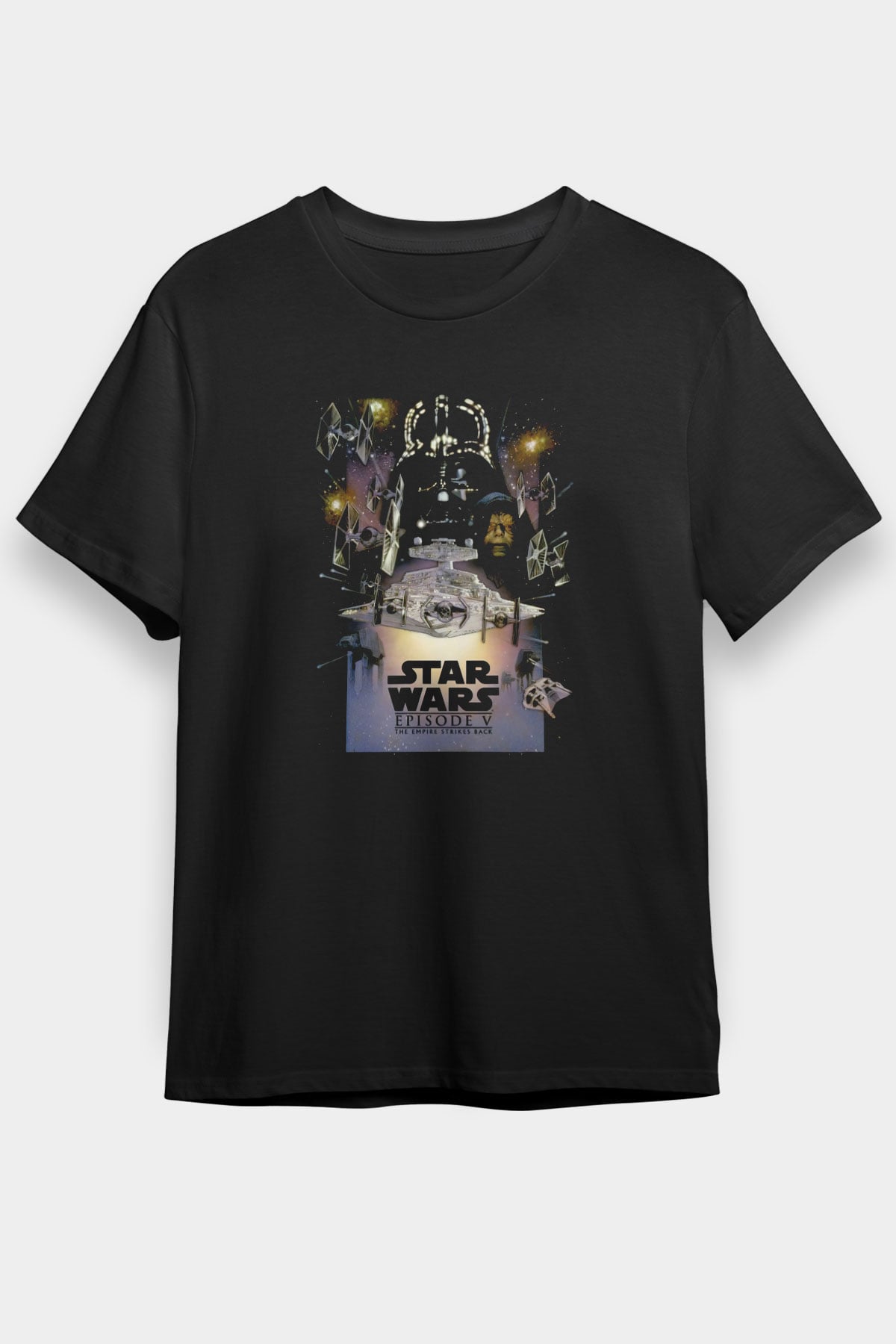 Empire Strikes Back Siyah Unisex Tişört