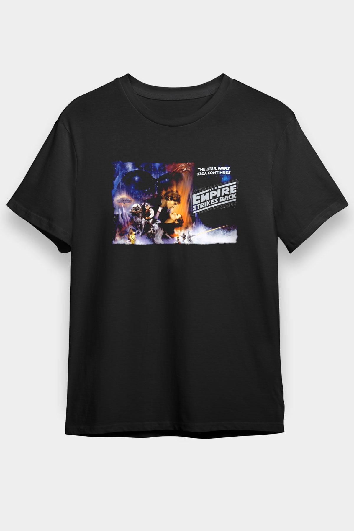 Empire Strikes Back Siyah Unisex Tişört