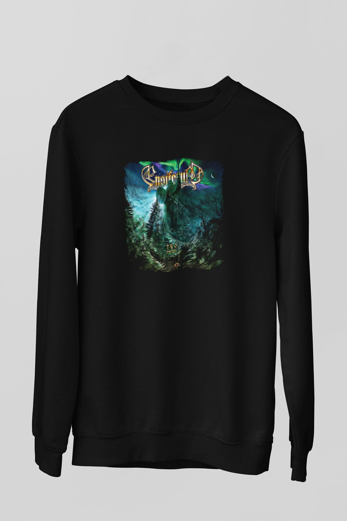 Ensiferum Baskılı Unisex Siyah Sweatshirt