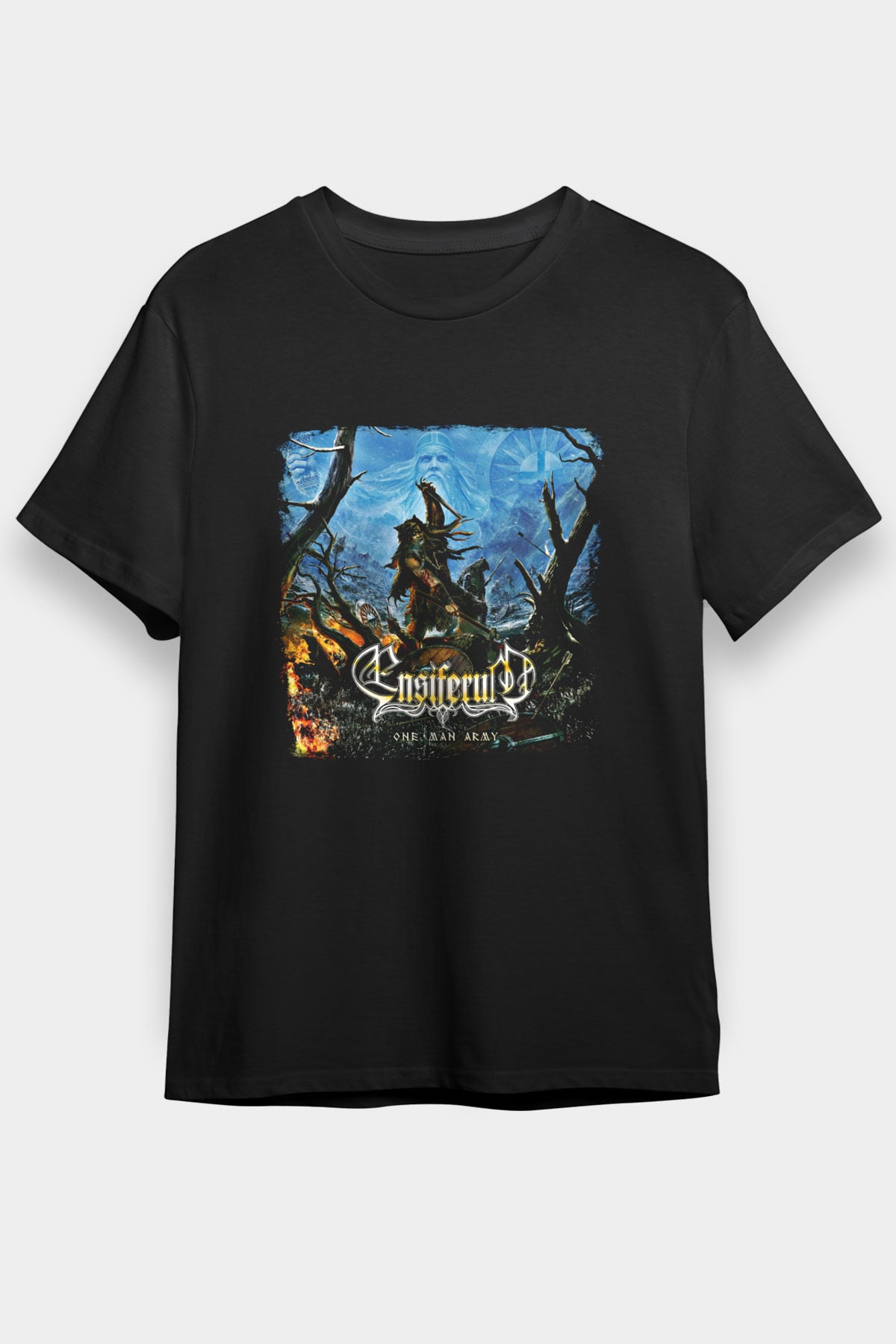 Ensiferum Baskılı Unisex Siyah Tişört