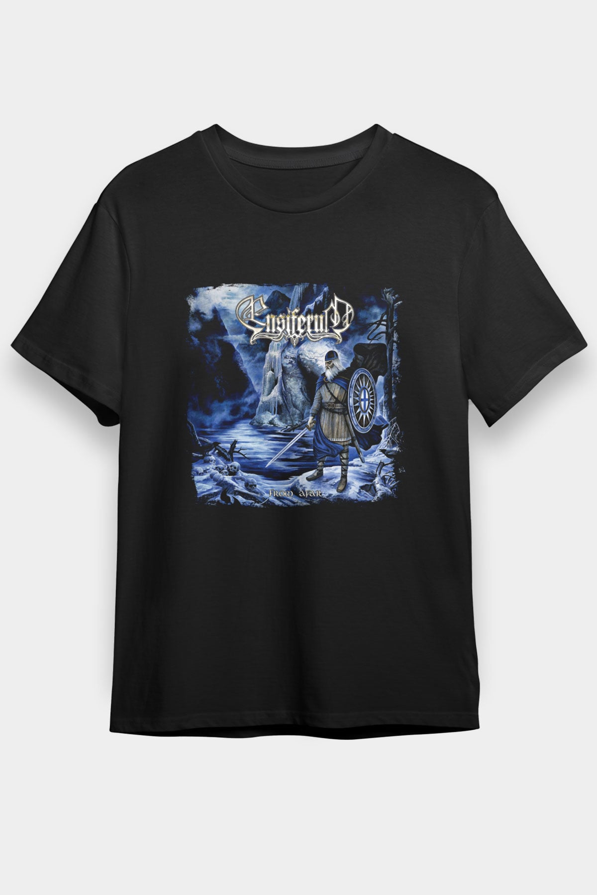 Ensiferum Baskılı Unisex Siyah Tişört