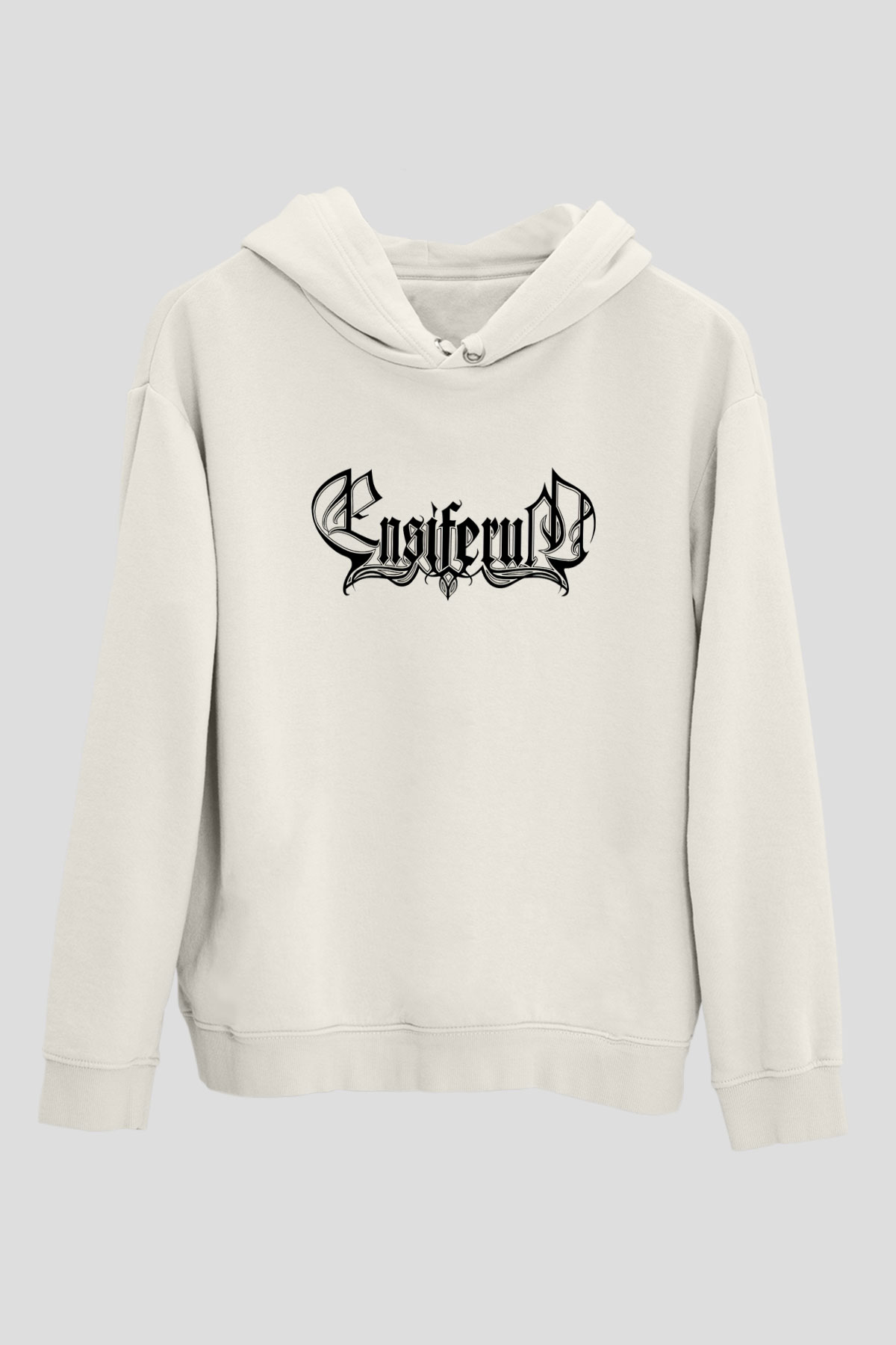 Ensiferum Beyaz Unisex Kapşonlu Sweatshirt