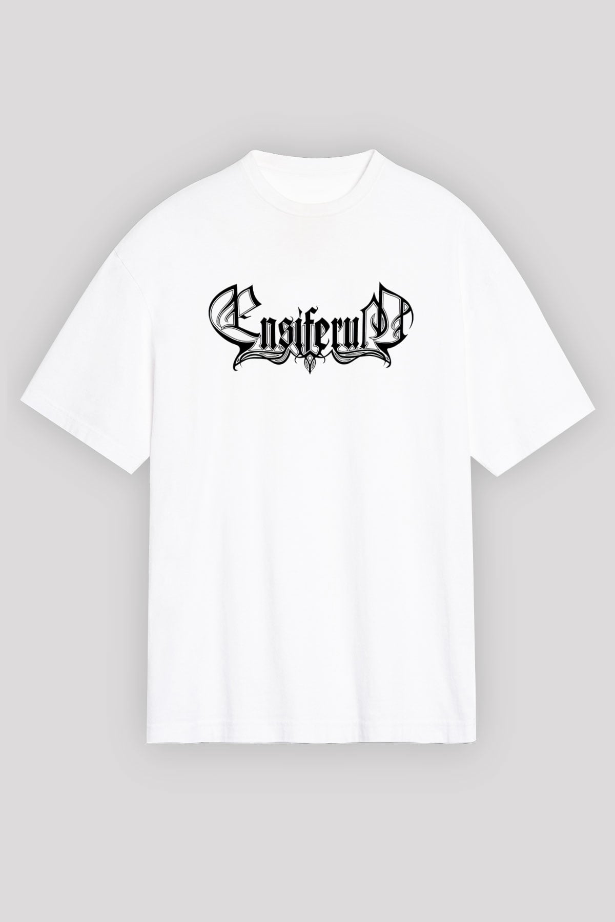 Ensiferum Beyaz Unisex Oversize Tişört T-Shirt