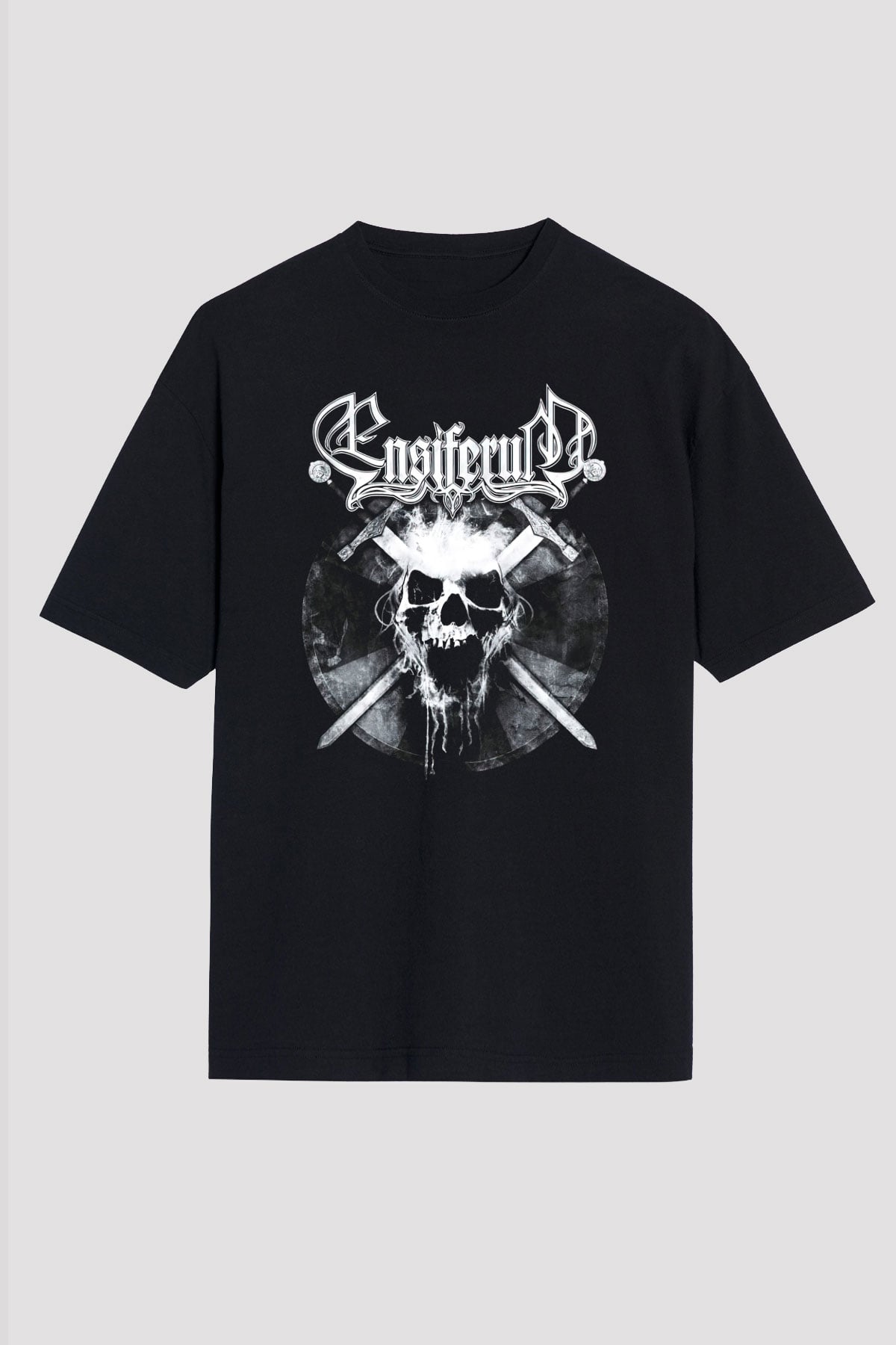 Ensiferum Siyah Unisex Oversize Tişört T-Shirt